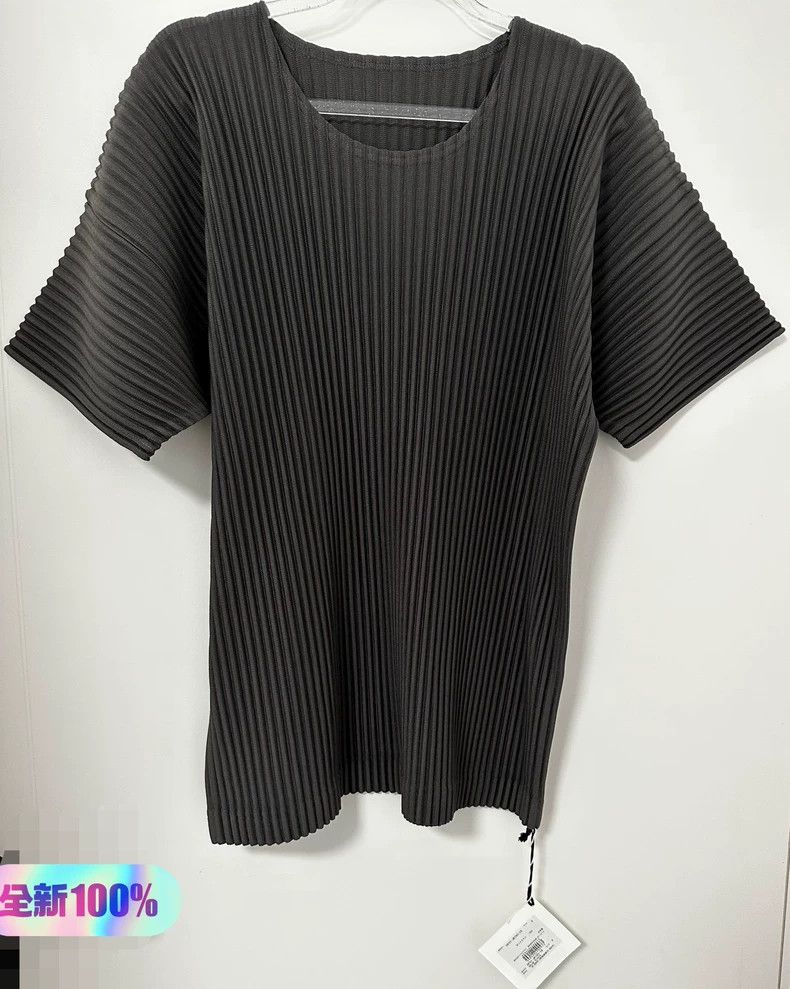 Issey Miyake issey miyake size:2 Charcoal grey short-sleeved shirt 2505 Size US XXS / EU 40 - 2 Thumbnail