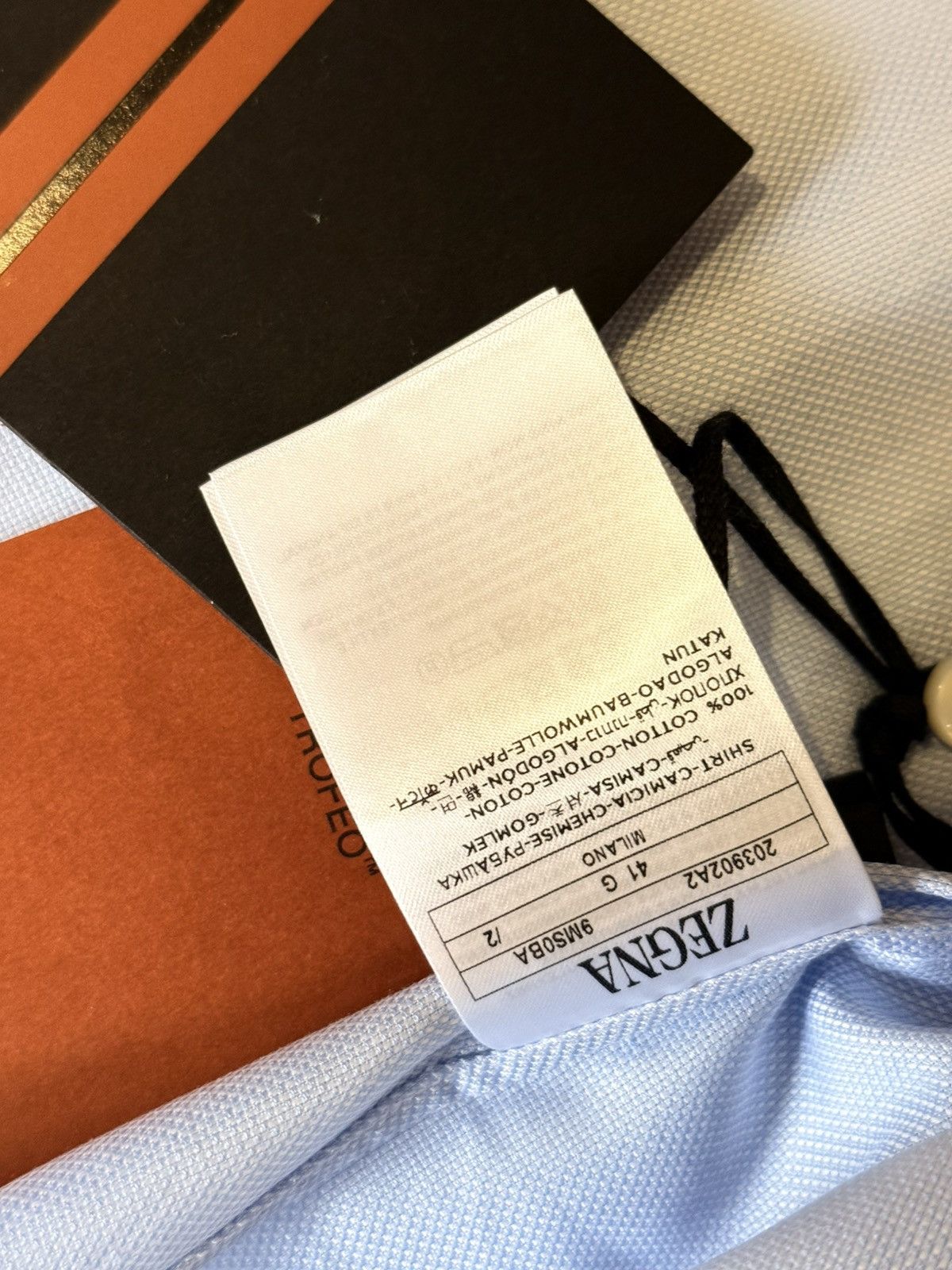 Ermenegildo Zegna Ermenegildo Zegna Trofeo Cotton Dress Shirt made in Milano Size US L / EU 52-54 / 3 - 9 Thumbnail