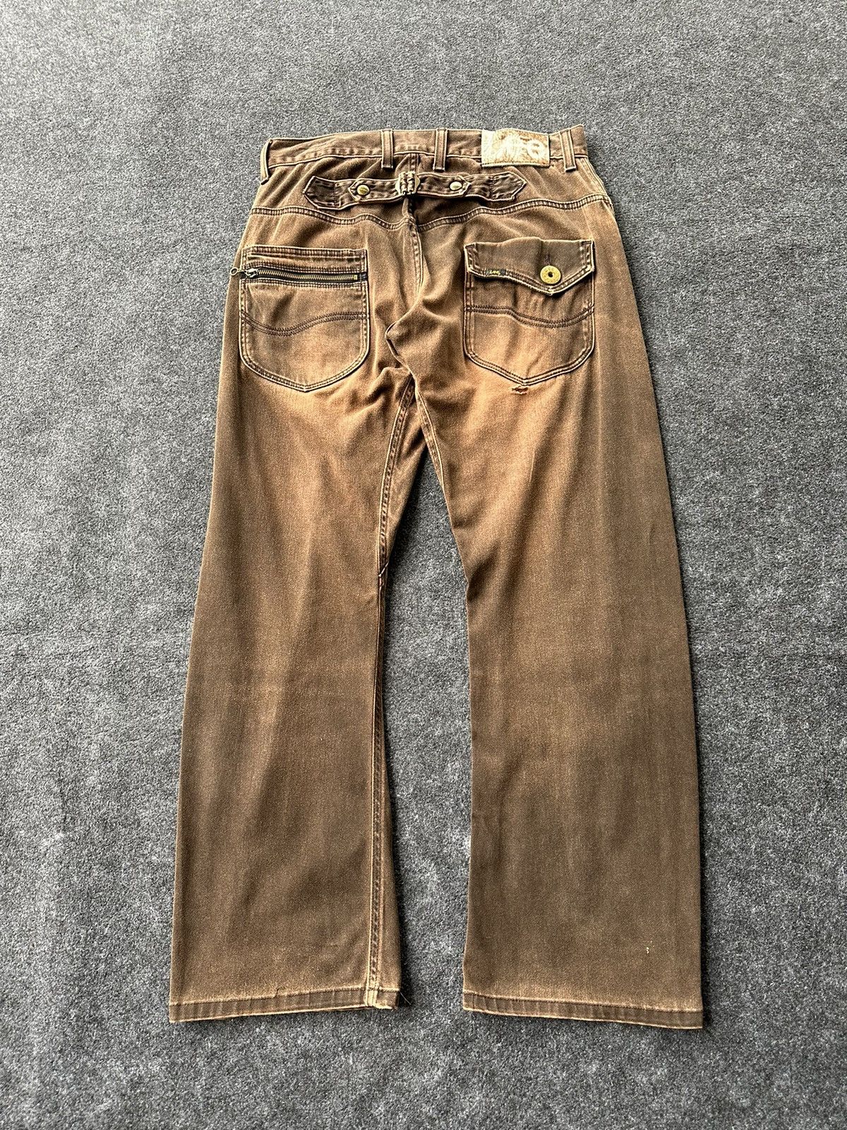 Beauty Beast × If Six Was Nine × Lee Vintage Lee Wide Leg Tapered Nice Faded Colour D254 Size US 32 / EU 48 - 4 Thumbnail