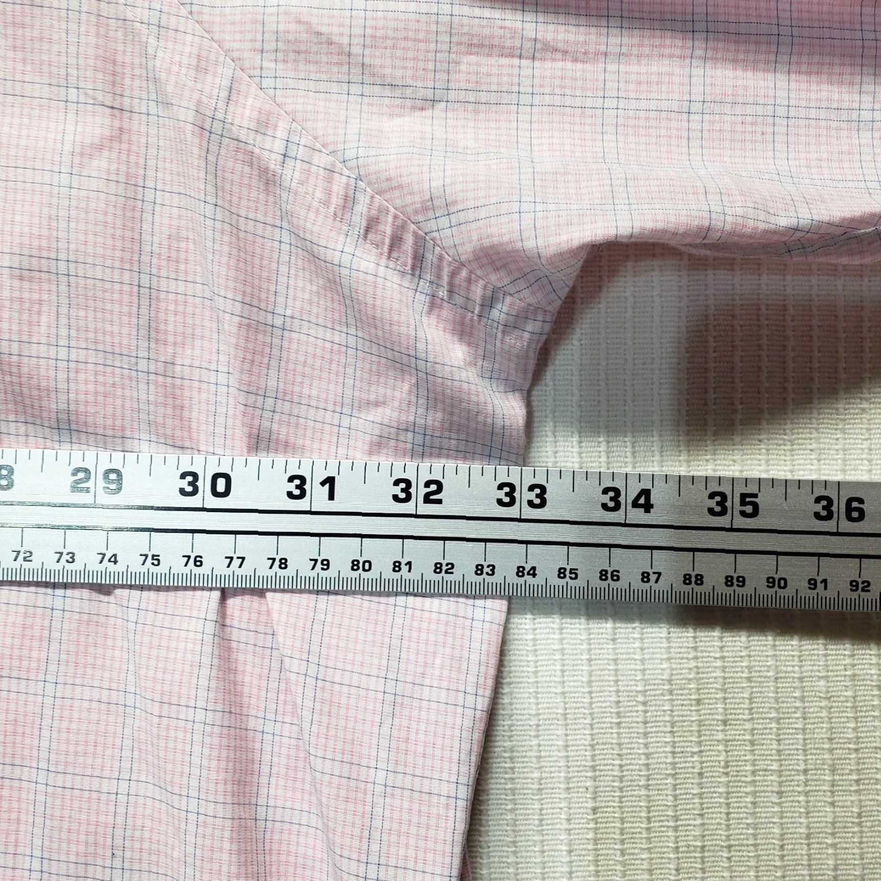 Pinko Damon Shirt Button-Up Long Sleeve Check Pink Adult Men 22 36-37 Big & Tall Collared Spread Casual Poplin Cotton Polyester Mens Size US XXL / EU 58 / 5 - 5 Thumbnail