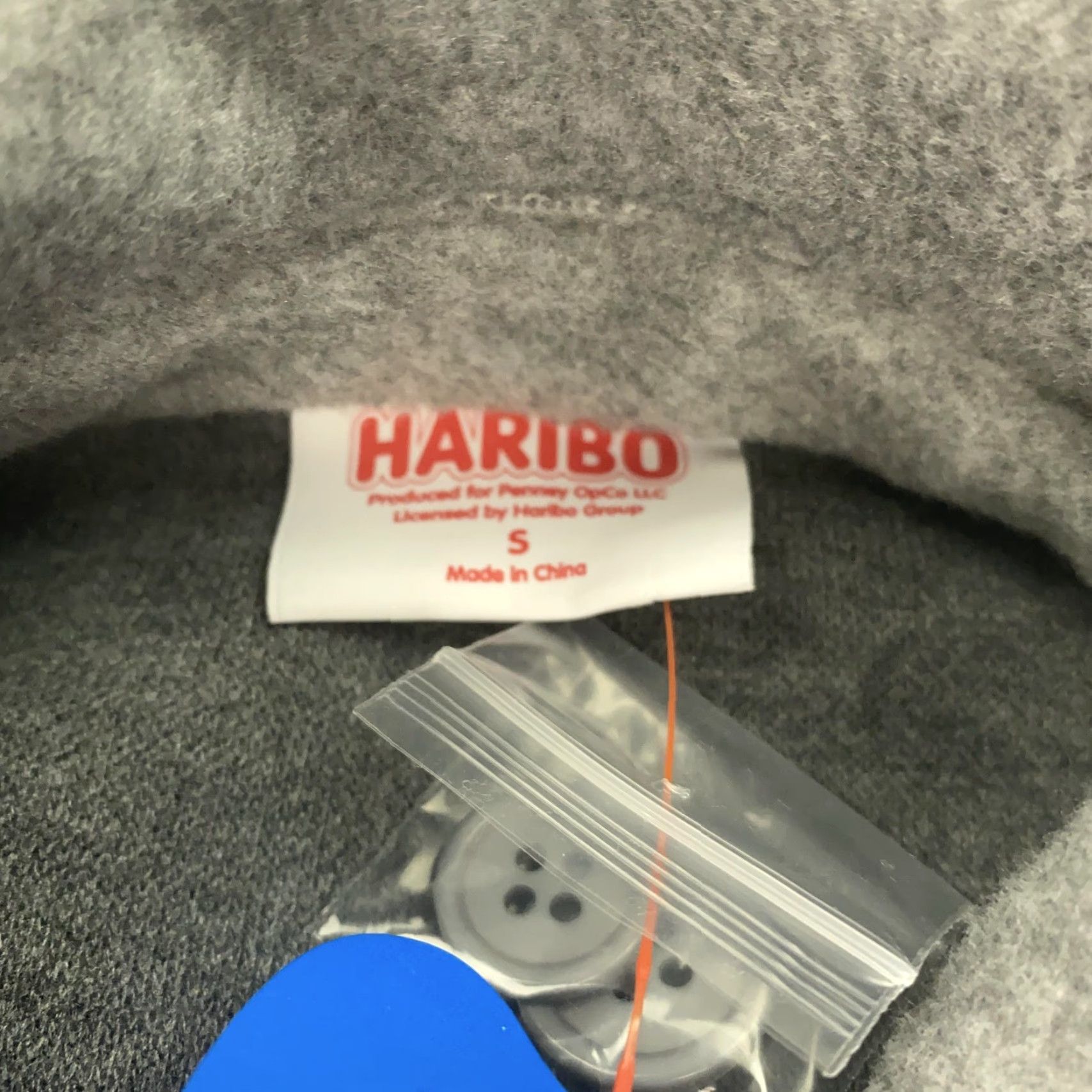 Vintage HARIBO Shirt Jacket Womens Small Gray Button Up Gummy Bear Patch Fleece Pockets Size S / US 4 / IT 40 - 4 Thumbnail