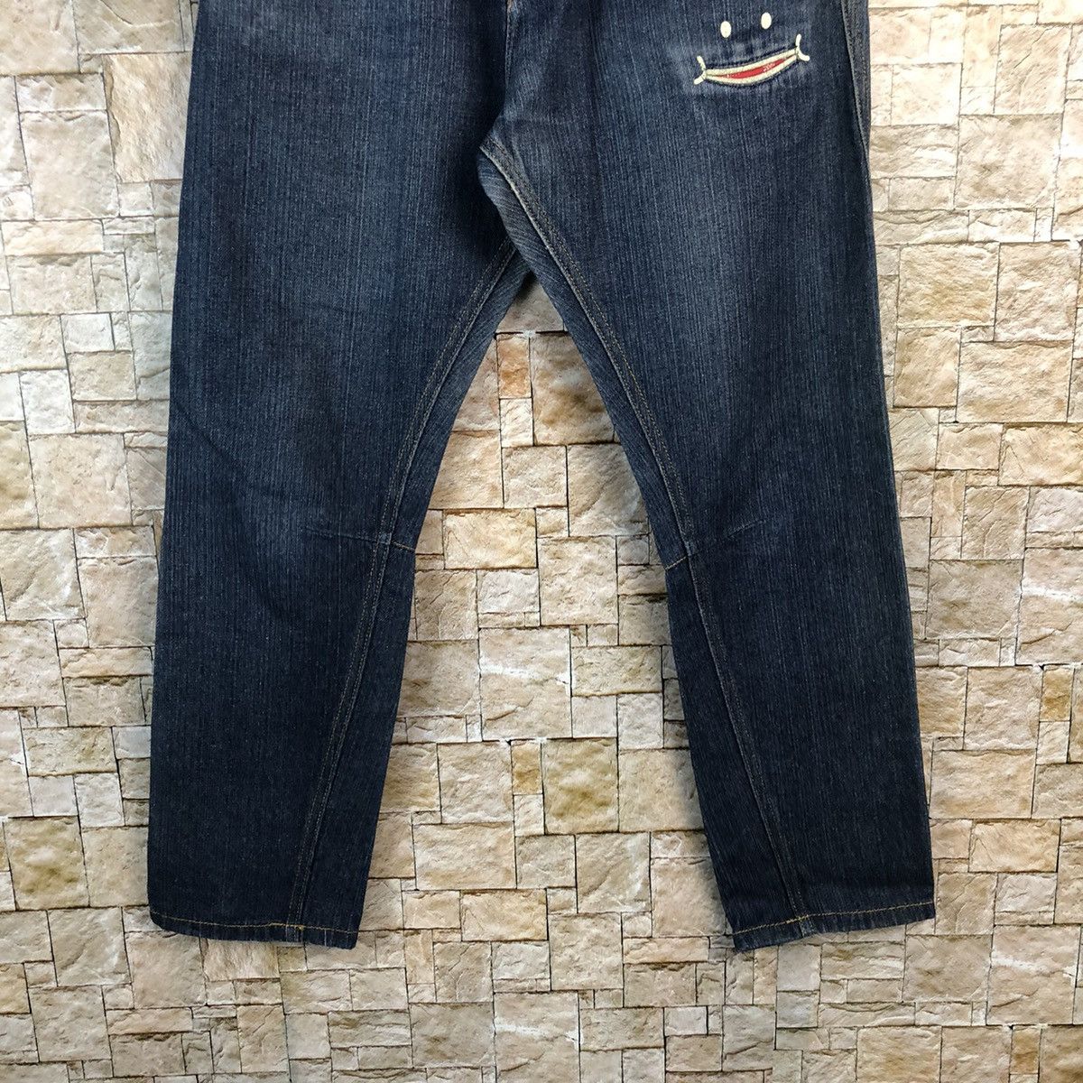 Japanese Brand Up Start Made Smile Blue Denim like kapital Pants #A954 Size US 30 / EU 46 - 6 Thumbnail