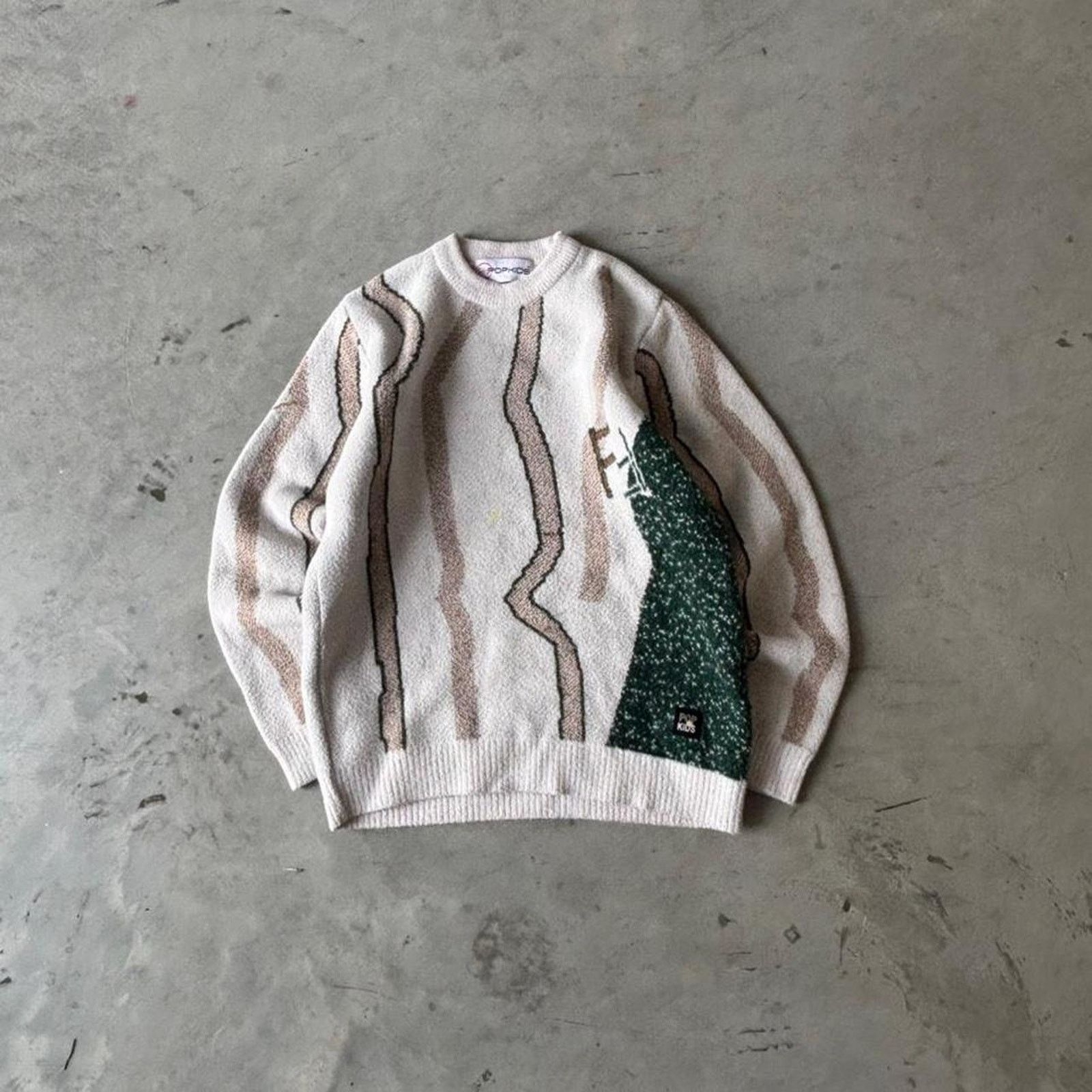 Other Y2k coogi style earthtone sweater Size US S / EU 44-46 / 1 - 1 Thumbnail