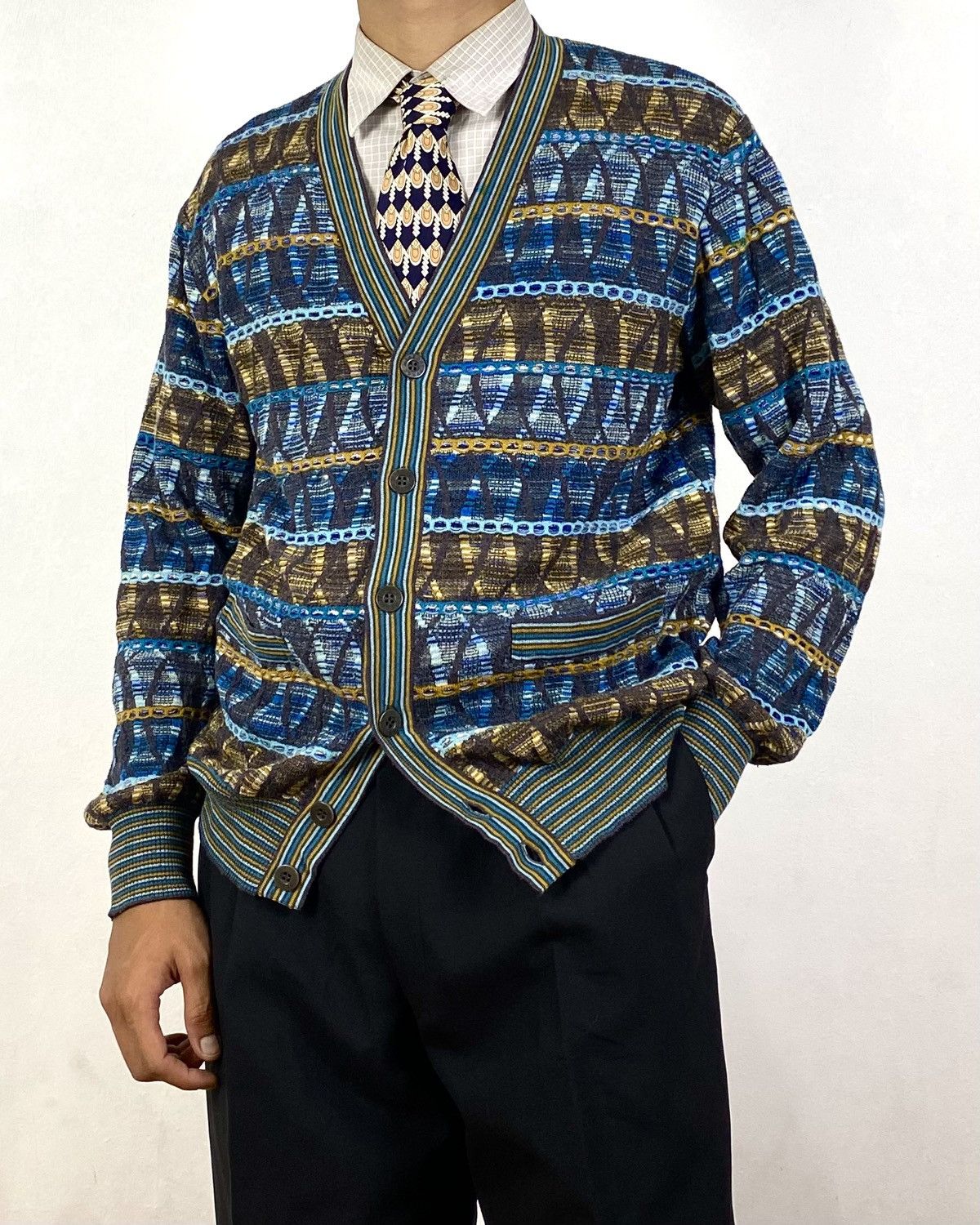 Missoni Vintage 90s Missoni Cardigan Knit 🇮🇹 Size US M / EU 48-50 / 2 - 2 Thumbnail