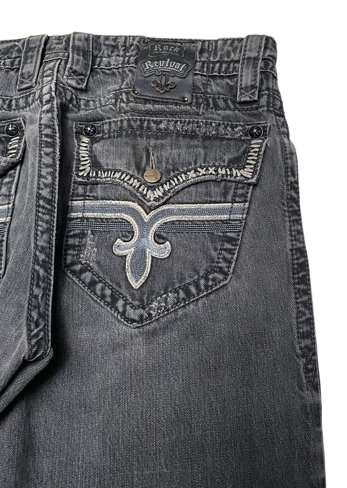 Designer × Rock Revival × Vintage Vintage Brand Rock Revival Flared Jeans 2000s Size US 35 - 10 Thumbnail