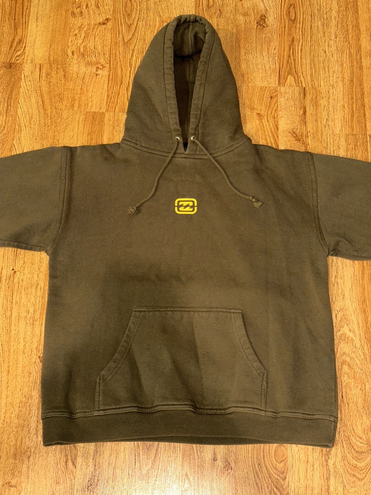 Billabong VTG 2000s Billabong Surf Olive Logo Spellout Hoodie RARE Size US M / EU 48-50 / 2 - 8 Thumbnail