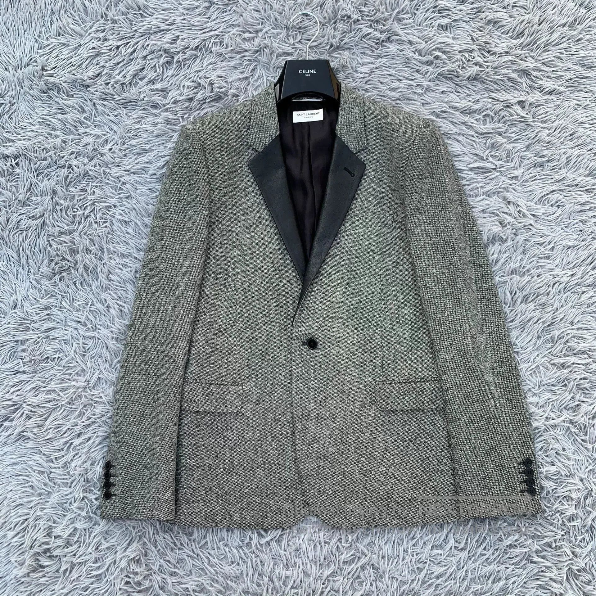 Saint Laurent Paris Saint Laurent 13FW Wool Leather Suit. Size US L / EU 52-54 / 3 - 1 Thumbnail