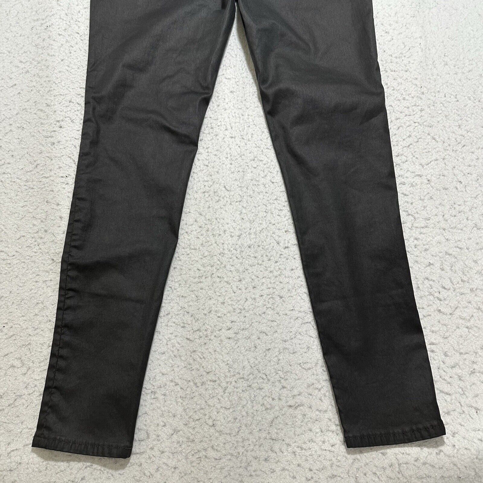 Madewell Madewell Women's 32 Black 10" High-Rise Skinny Jeans Coated Size 32" / US 10 / IT 46 - 10 Thumbnail