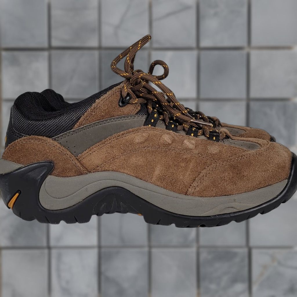 Vintage Hi-Tec Boots Womens 8 Brown Leather Lace Up Round Toe Breathable Combat All Seasons Size US 8 / IT 38 - 1 Thumbnail
