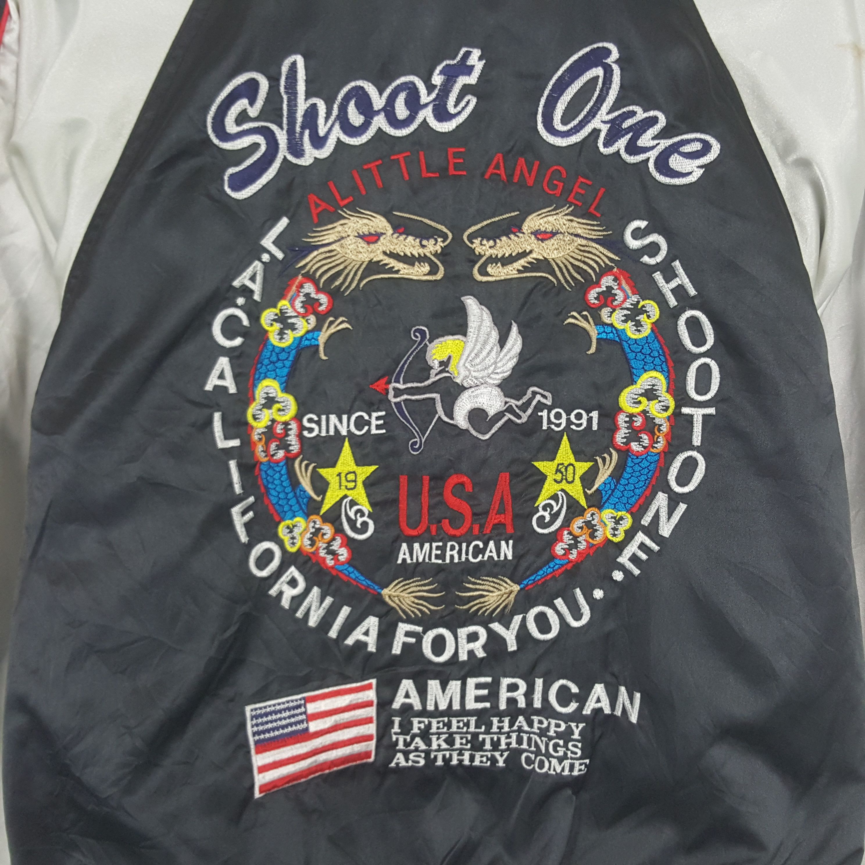 Vintage Vintage Sukajan Shoot One American Los Angeles Jacket Size US M / EU 48-50 / 2 - 2 Thumbnail