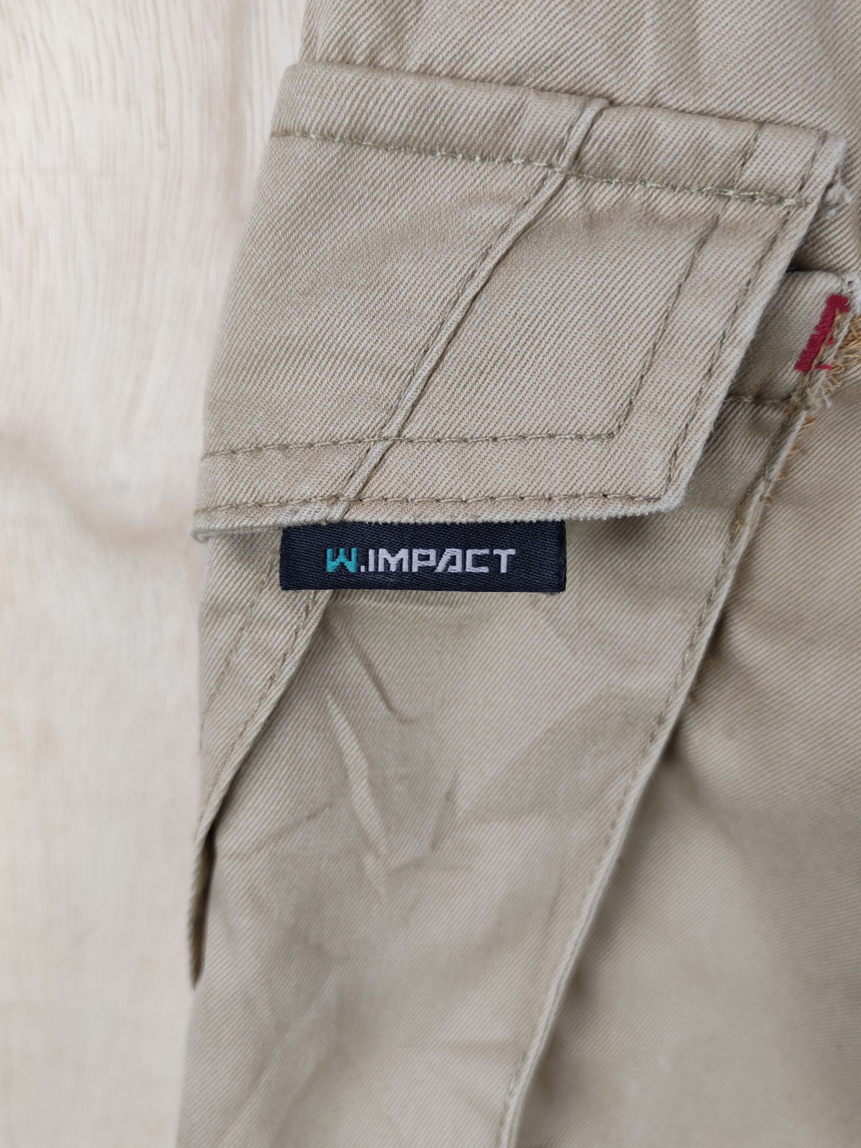 Japanese Brand W.Impact Brown Multipocket Tactical Cargo Pants #S2486 Size US 33 - 7 Thumbnail