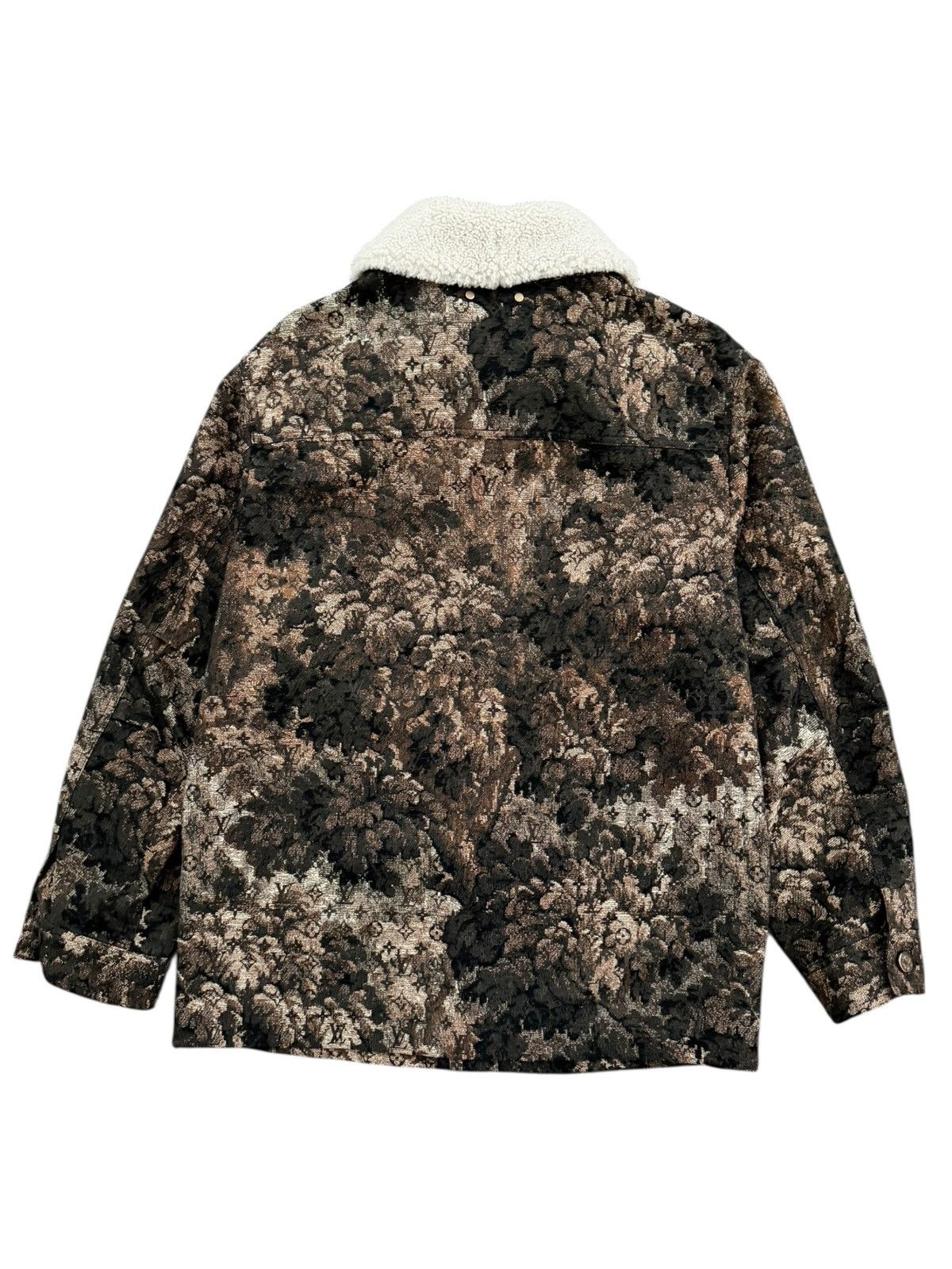 Louis Vuitton Louis Vuitton Tapestry Monogram Floral Shearling Jacket Size US L / EU 52-54 / 3 - 2 Thumbnail