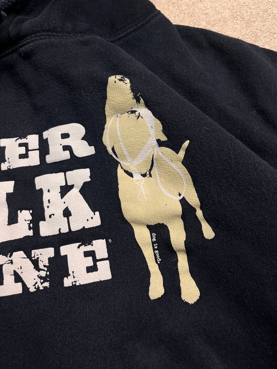 Vintage Vintage Never Walk Alone Boxy Heavy Cotton Hoodie XL Size US XL / EU 56 / 4 - 7 Thumbnail