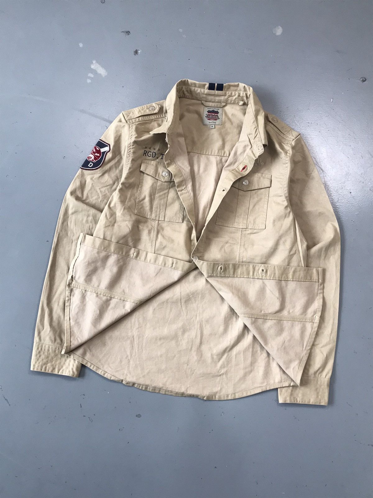 Von Dutch Von Dutch SpellOut printed embroidered button up chore shirt Size US M / EU 48-50 / 2 - 7 Thumbnail