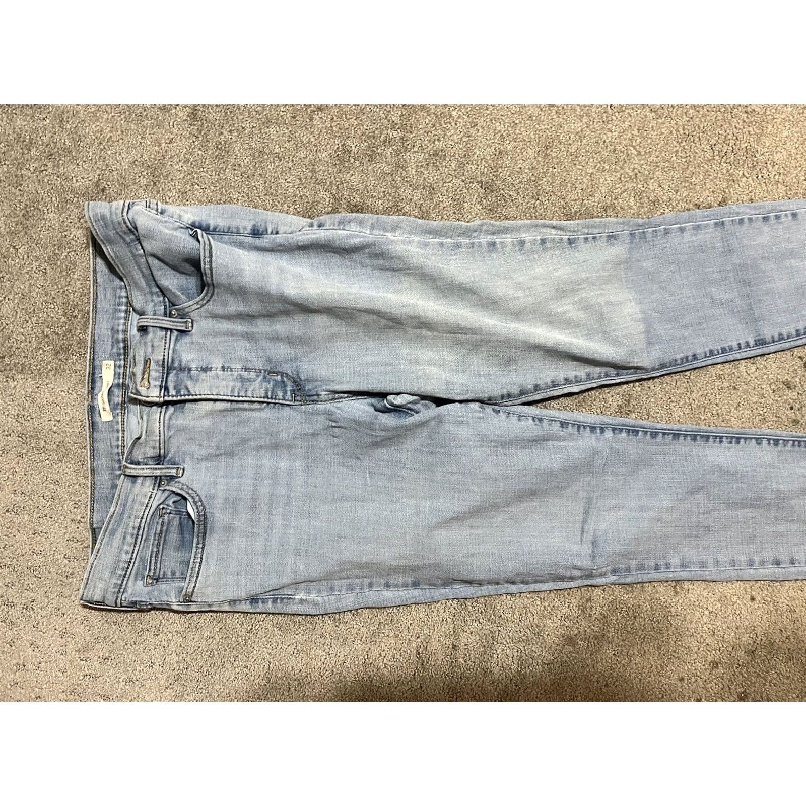 Levi's Levis 311 Shaping Skinny Jeans Blue Denim 32x30 Zip Fly Super Soft Women’s Size 24" / US 00 / IT 34 - 8 Thumbnail