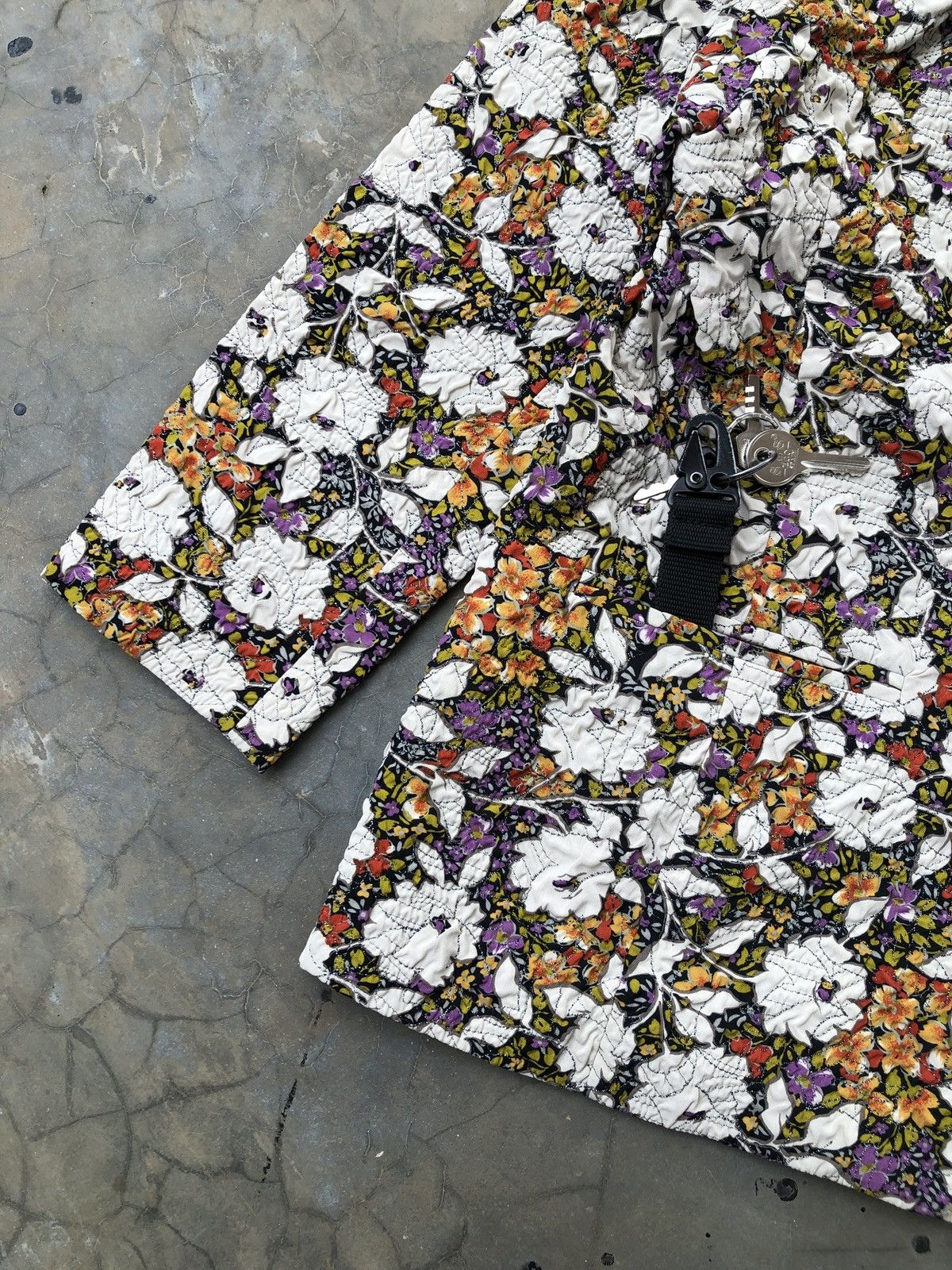 Designer Vintage Olivia Jacket Blazer Floral Flowers Made In Japan Size M / US 6-8 / IT 42-44 - 3 Thumbnail