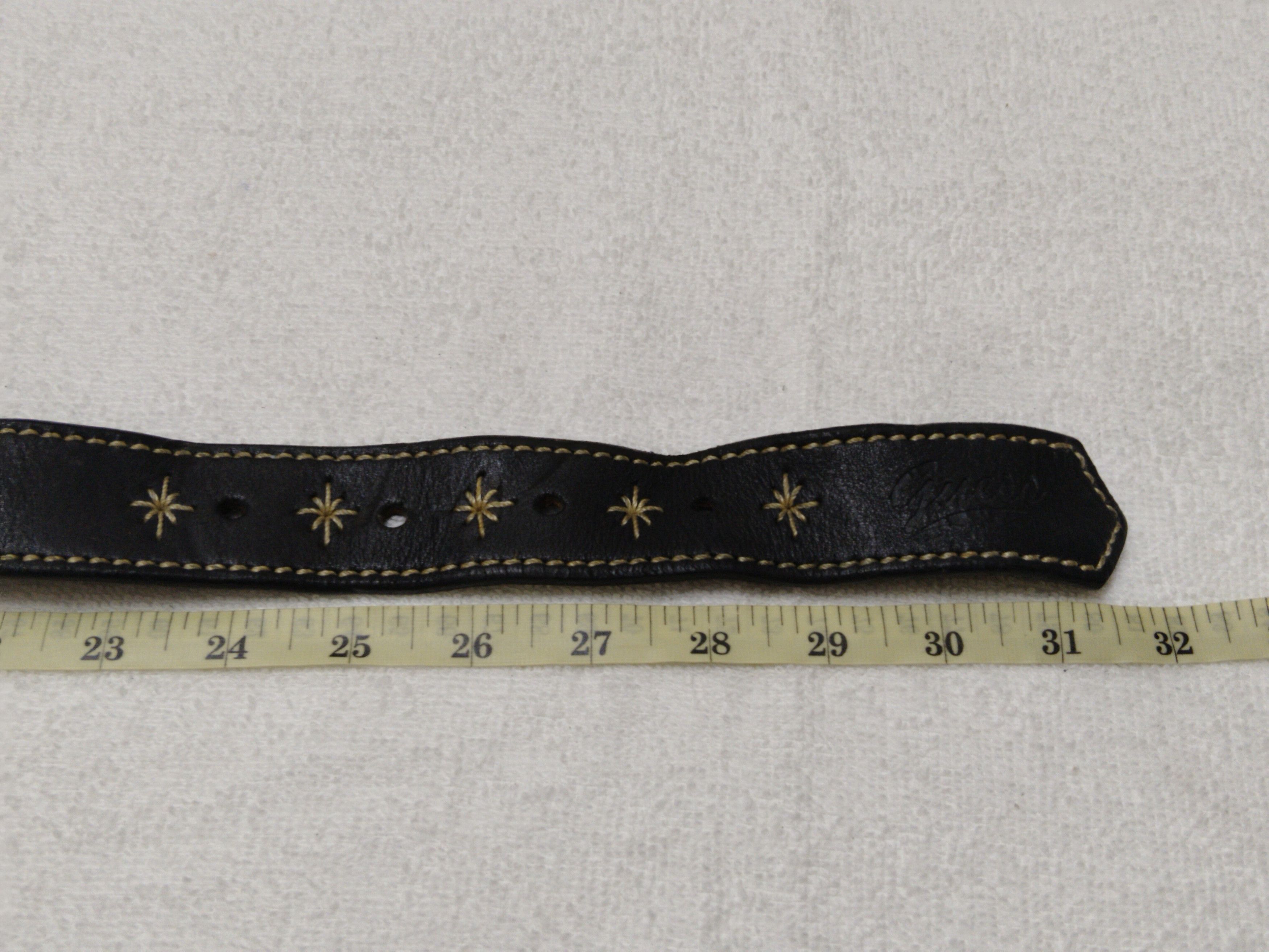 Guess Vintage Guess Leather Belt Size 28 - 8 Thumbnail