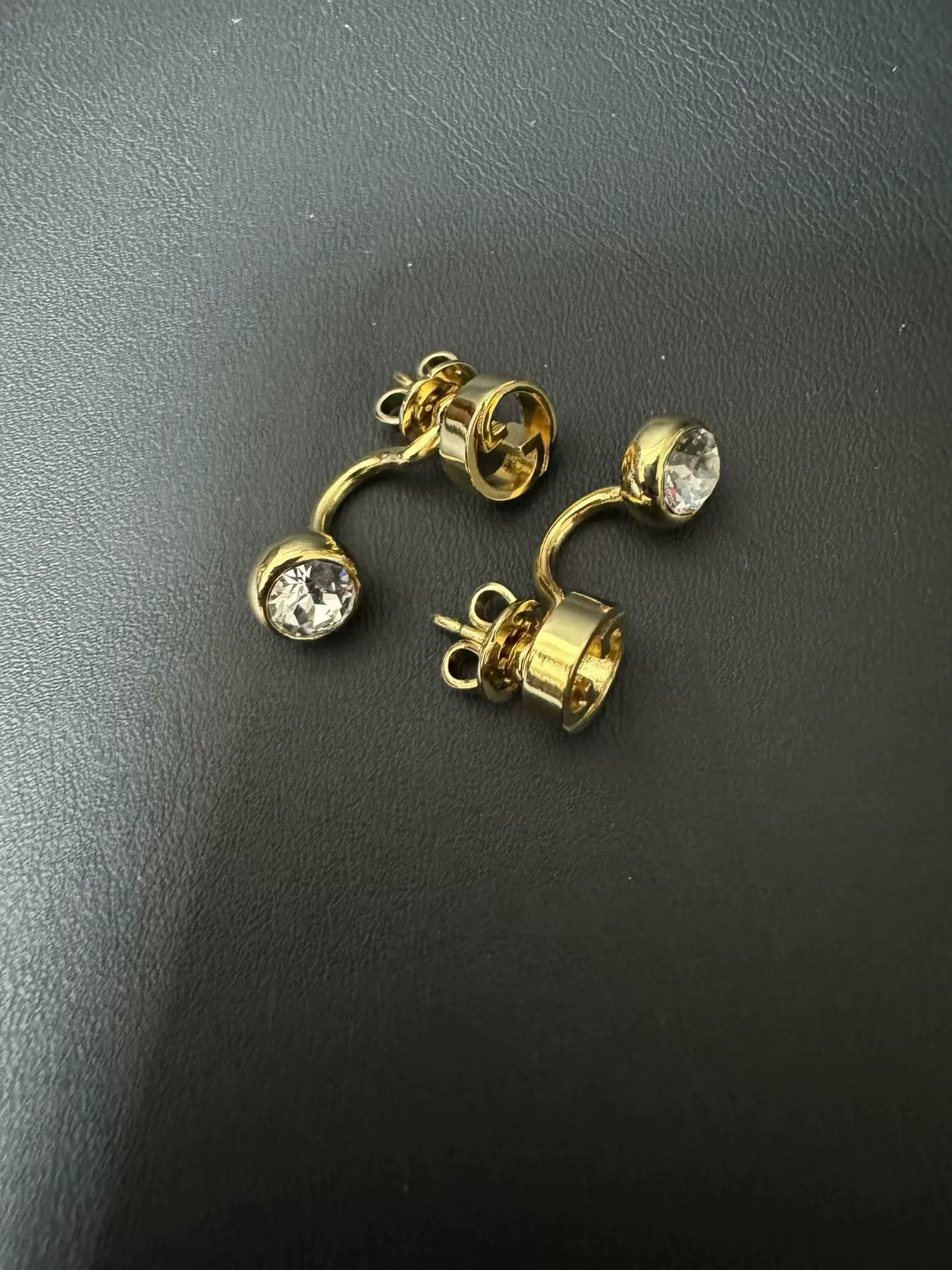 Gucci Gucci Diamond Stud Earrings Size ONE SIZE - 1 Thumbnail