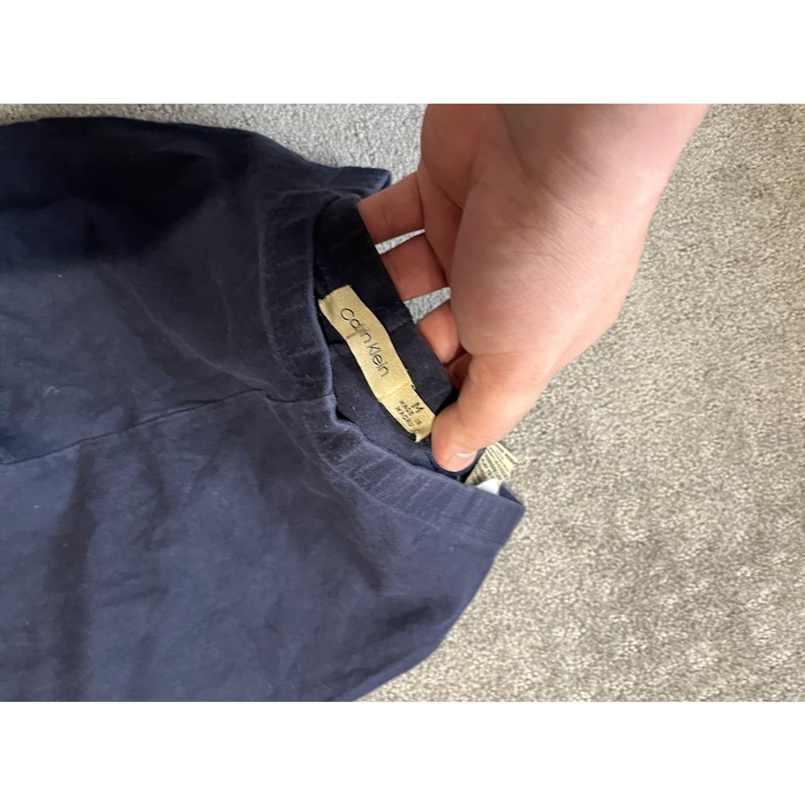 Calvin Klein Calvin Klein Leggings Solid Waistband Medium Navy Blue M Women Casual Stretch Pant/Leggings Size 32" / US 10 / IT 46 - 5 Thumbnail