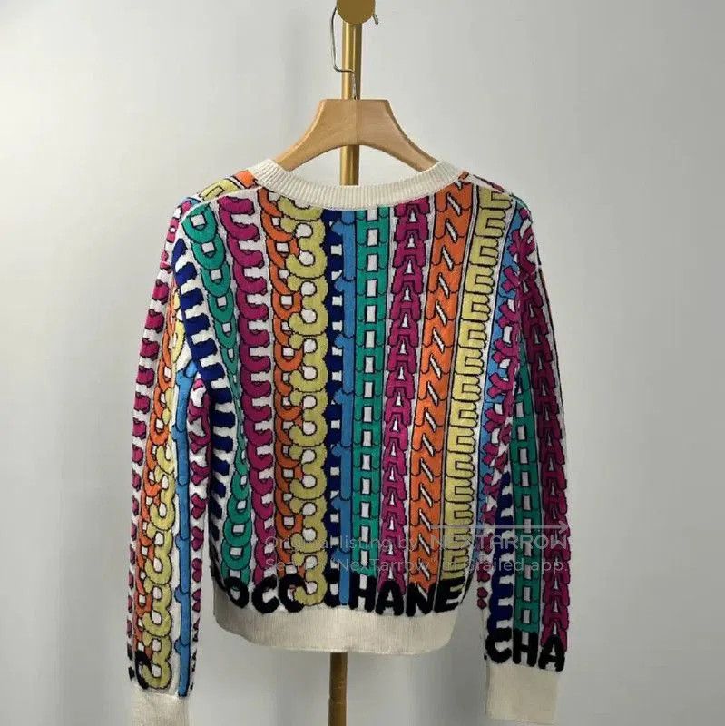 Chanel Chanel Colorful Cotton Blend Pullover Sweater . Size XS / US 0-2 / IT 36-38 - 2 Thumbnail