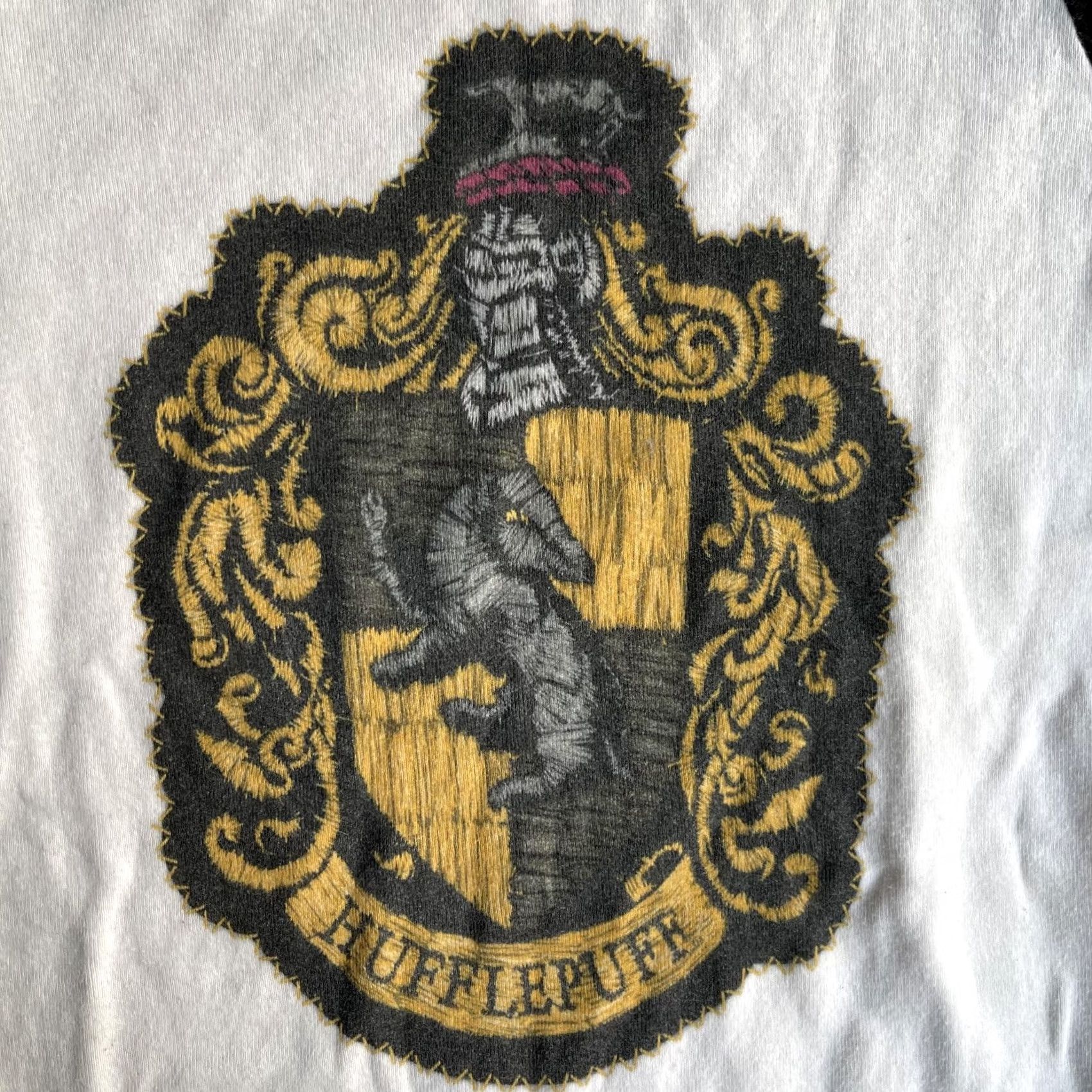Vintage VINTAGE Bella + Canvas Shirt Womens M White 3/4 Sleeve Tee Harry Potter Hufflepuff Womens Mens Girls Boys Size M / US 6-8 / IT 42-44 - 2 Thumbnail