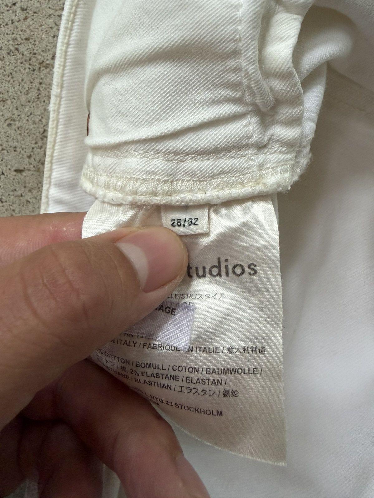 Acne Studios Lit White Vintage Jeans Size US 26 / EU 42 - 5 Thumbnail