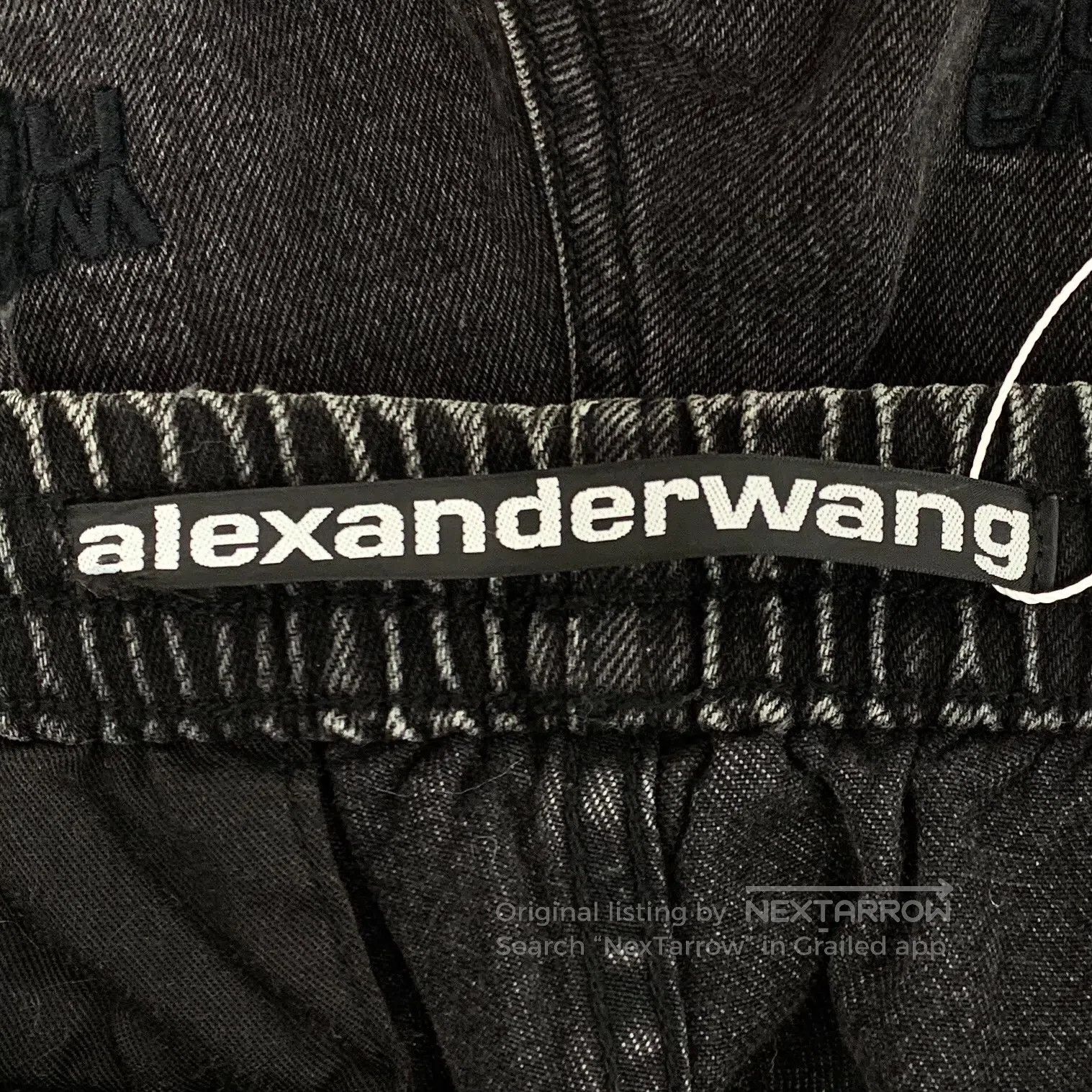 Alexander Wang Alexander Wang size S Black Gray Logo Letter Embroidered C Size US 27 - 5 Thumbnail