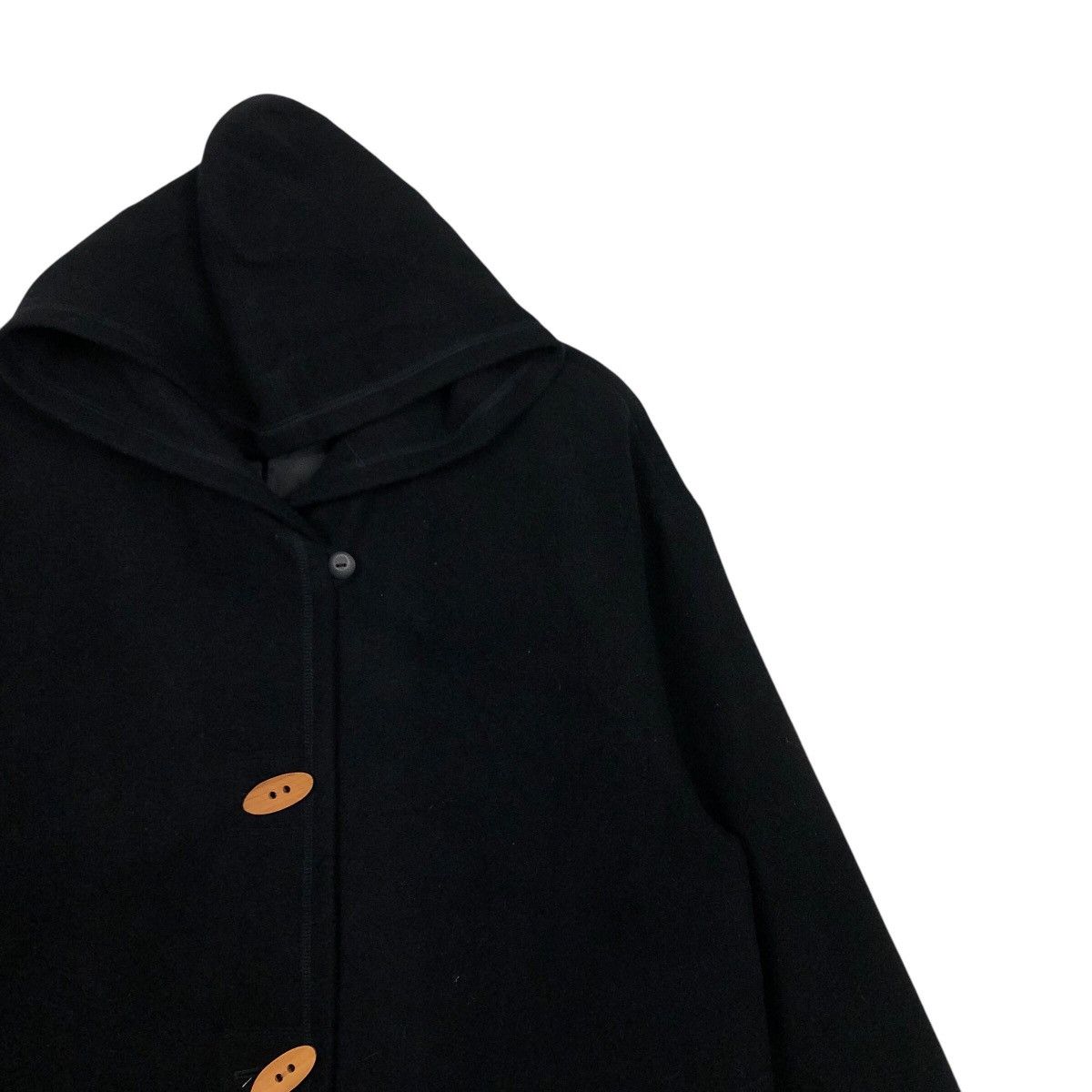Issey Miyake 📌Rich Black Vintage Long Jacket K&M Collection Avant Garde Size US M / EU 48-50 / 2 - 8 Thumbnail