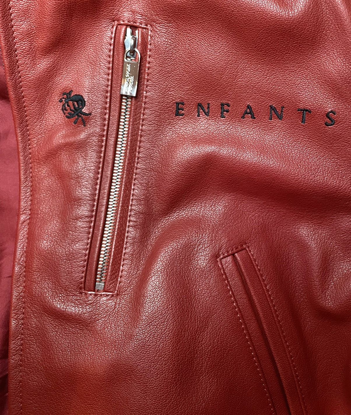Enfants Riches Deprimes ENFANTS RICHES DEPRIMES FW23 / Leather Jacket / Red / Mens L Size US L / EU 52-54 / 3 - 7 Thumbnail