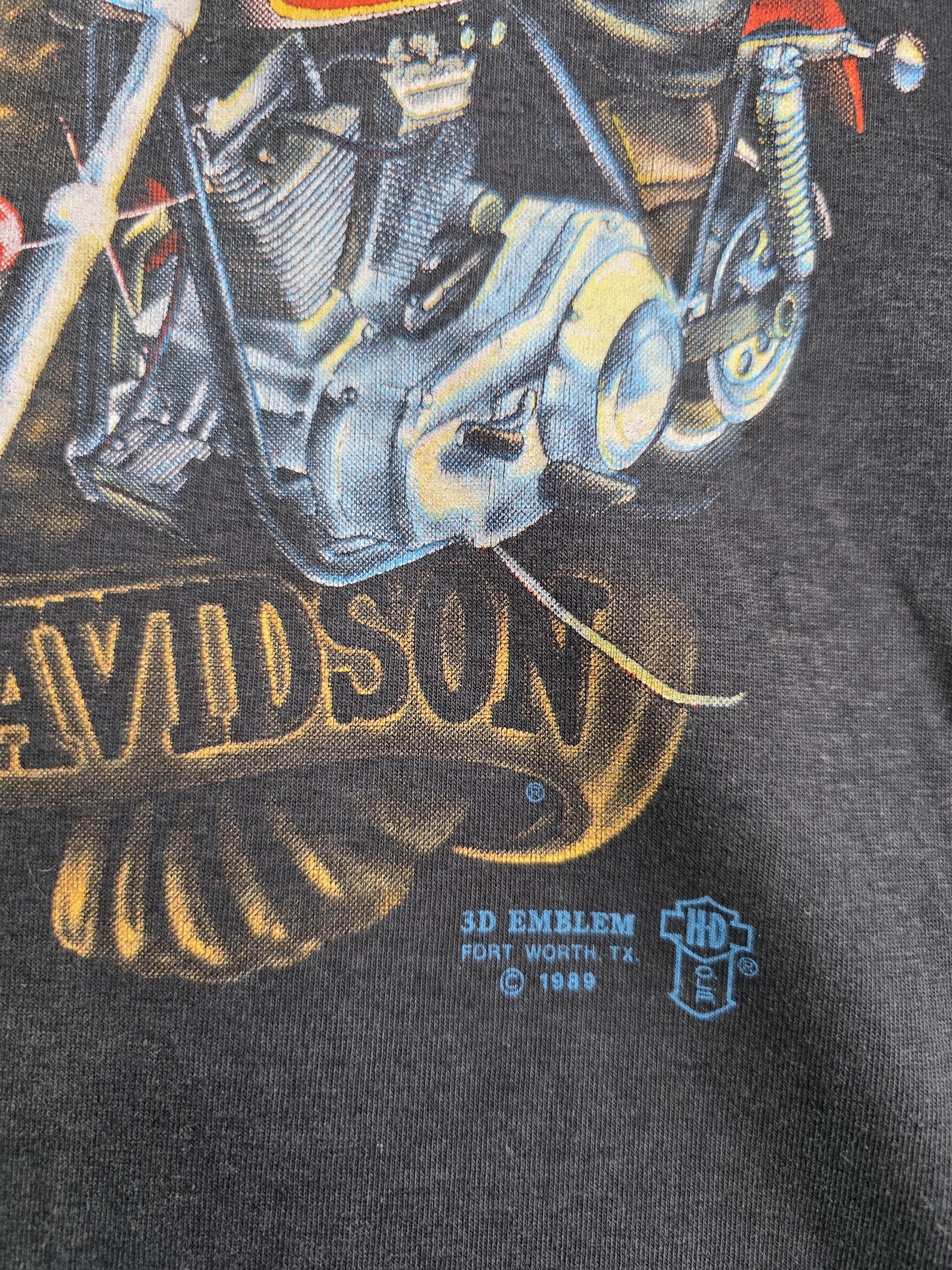 Harley Davidson × Vintage 1989 Live to ride Harley Davidson 3D Emblem XL 21.5" 29" Size US XL / EU 56 / 4 - 3 Thumbnail