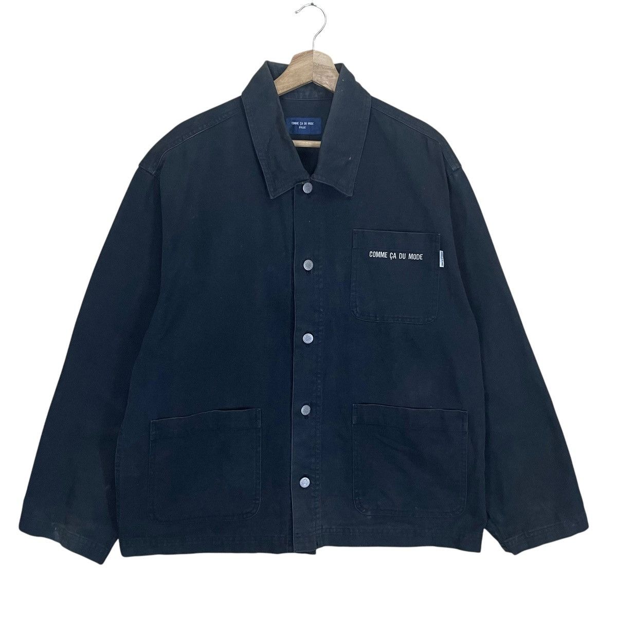 Comme Ca Ism Vintage Comme Ca Du Fille Duck Canvas Chore Jacket Size US M / EU 48-50 / 2 - 1 Thumbnail