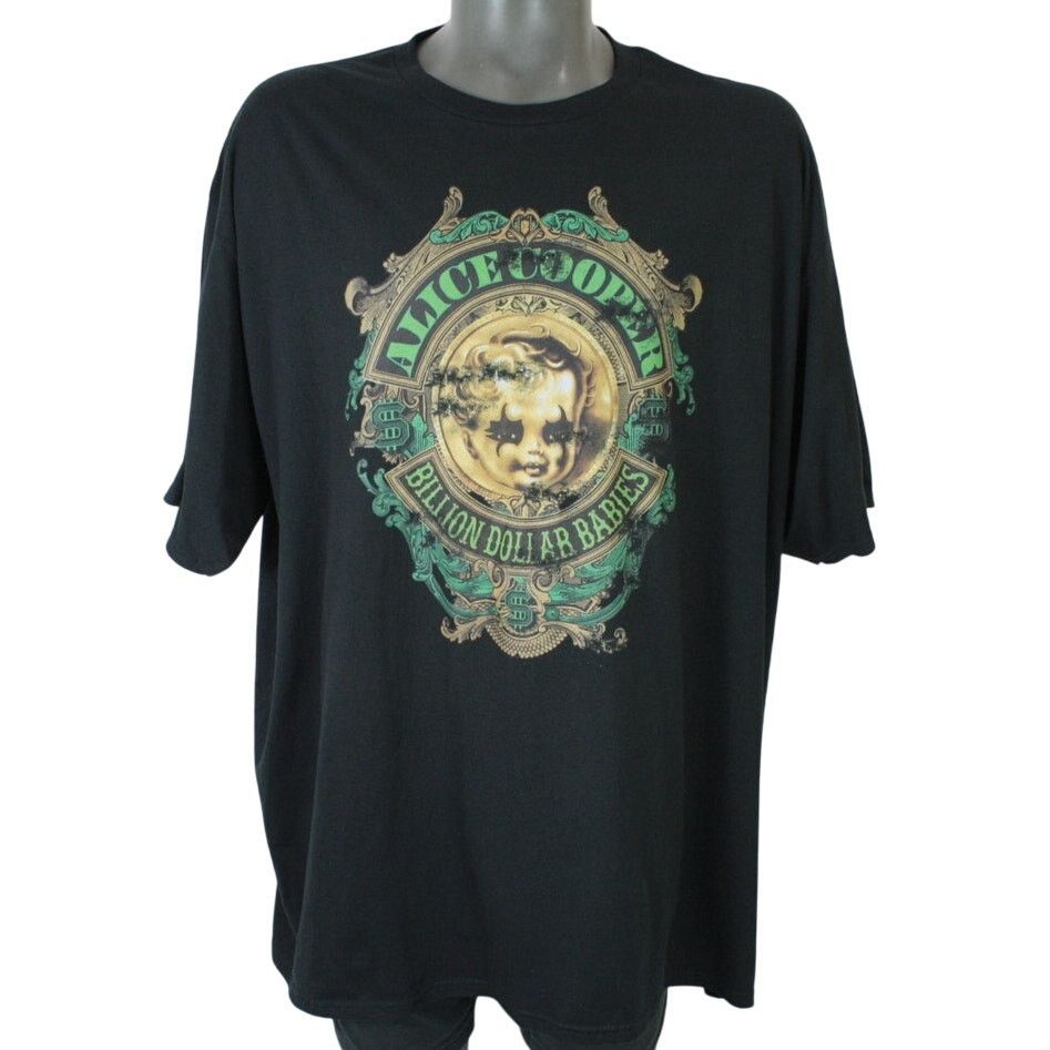 Band Tees Alice Cooper Billion Dollar Babies 4XL Black T-Shirt Size US XXL / EU 58 / 5 - 1 Thumbnail