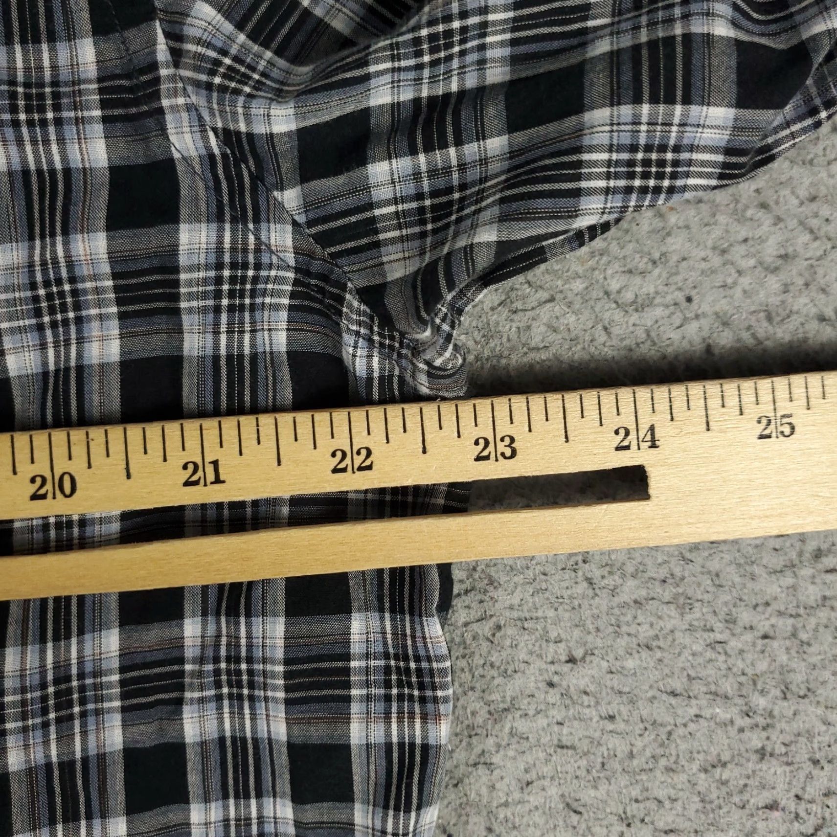 John Varvatos John Varvatos Shirt Mens XL Gray Plaid Button-Up Long Sleeve Size US XL / EU 56 / 4 - 5 Thumbnail