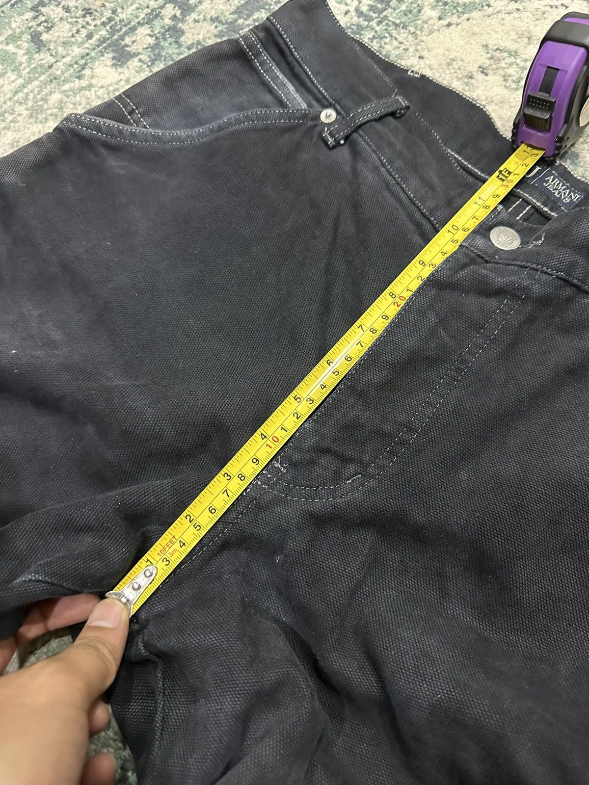 Armani Vintage Armani Cargo Double Zipper Double Knee Baggy Pants Size US 32 / EU 48 - 20 Thumbnail