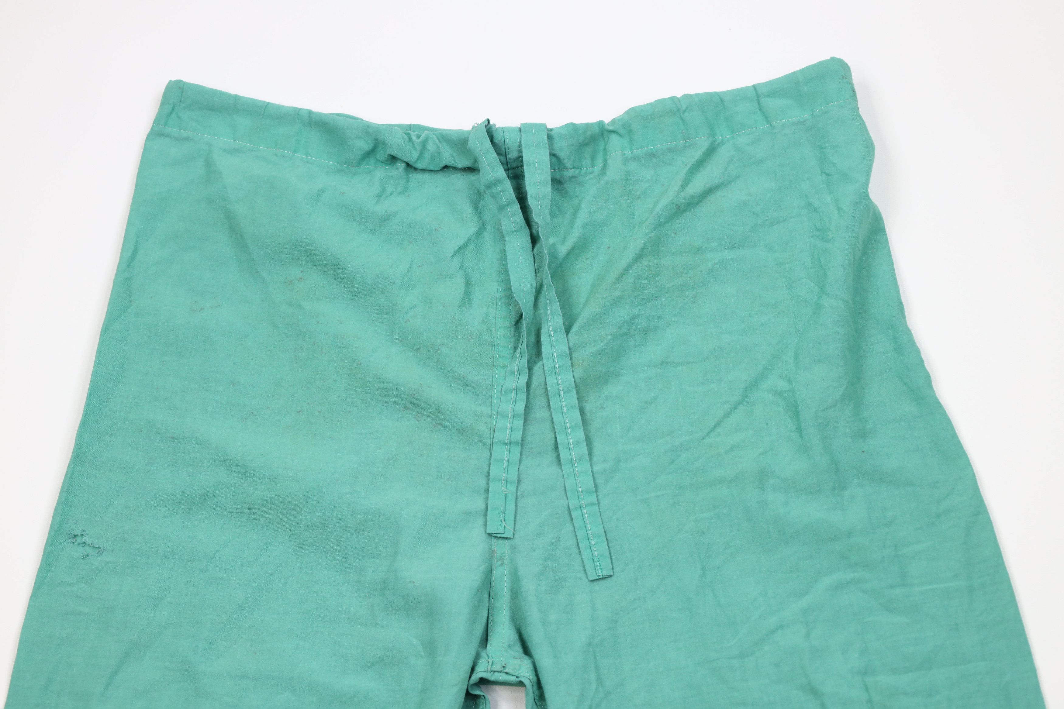 Vintage Vintage 60s Mens Blank Hospital Scrubs Wide Leg Pants USA Size US 34 / EU 50 - 2 Thumbnail