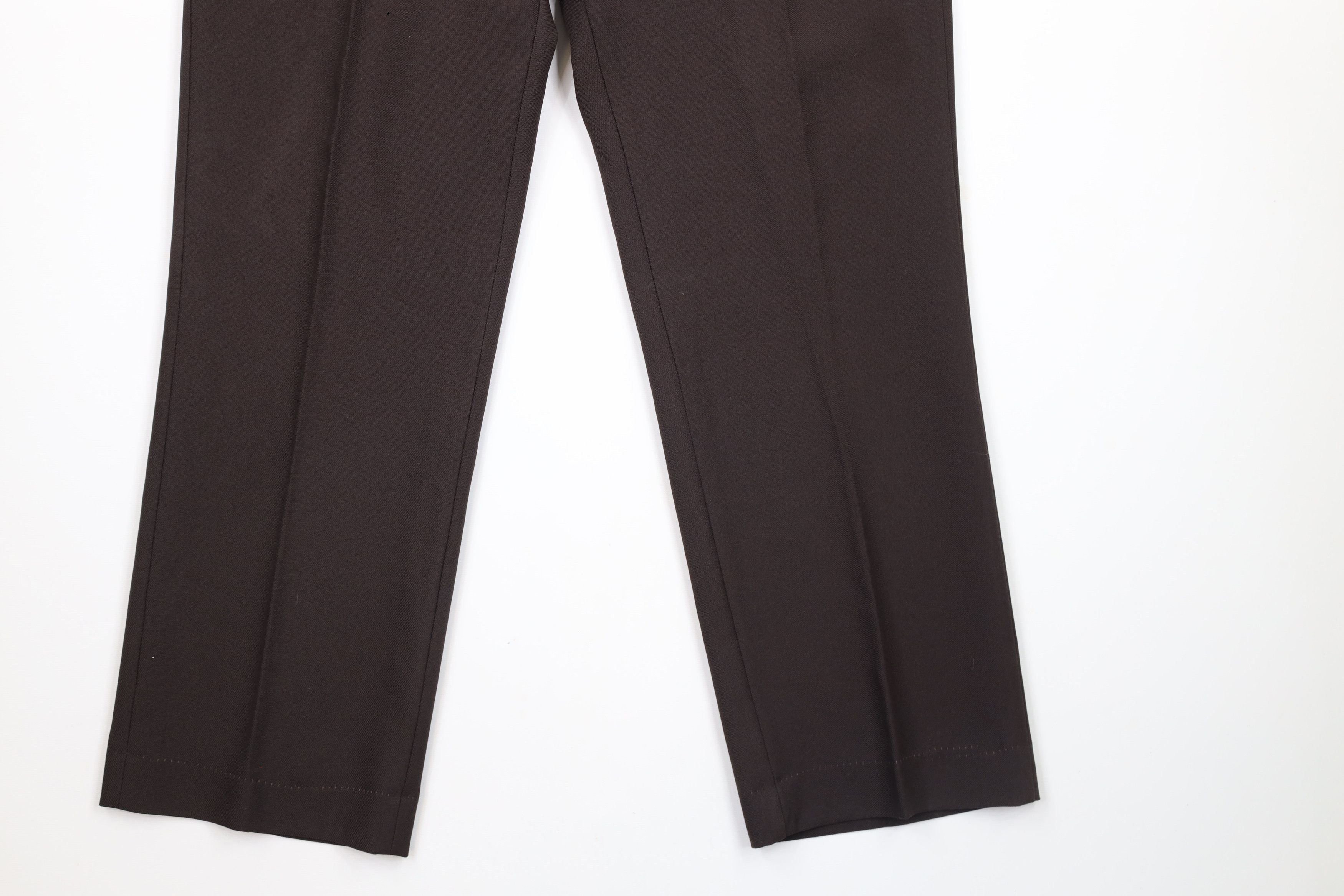 Vintage Vintage 70s Streetwear Knit Bell Bottoms Pants Brown USA Size US 36 / EU 52 - 4 Thumbnail