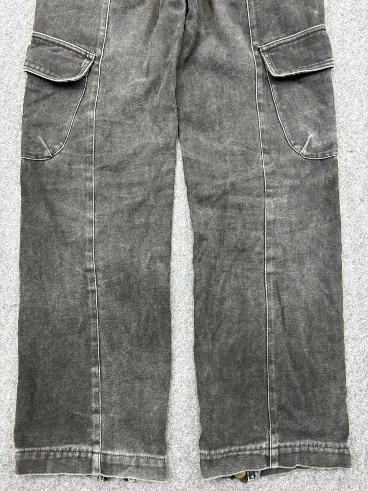 Japanese Brand Mala Vita Full Zipper Up Black Wash Multipockets Pant F825 Size US 32 / EU 48 - 11 Thumbnail