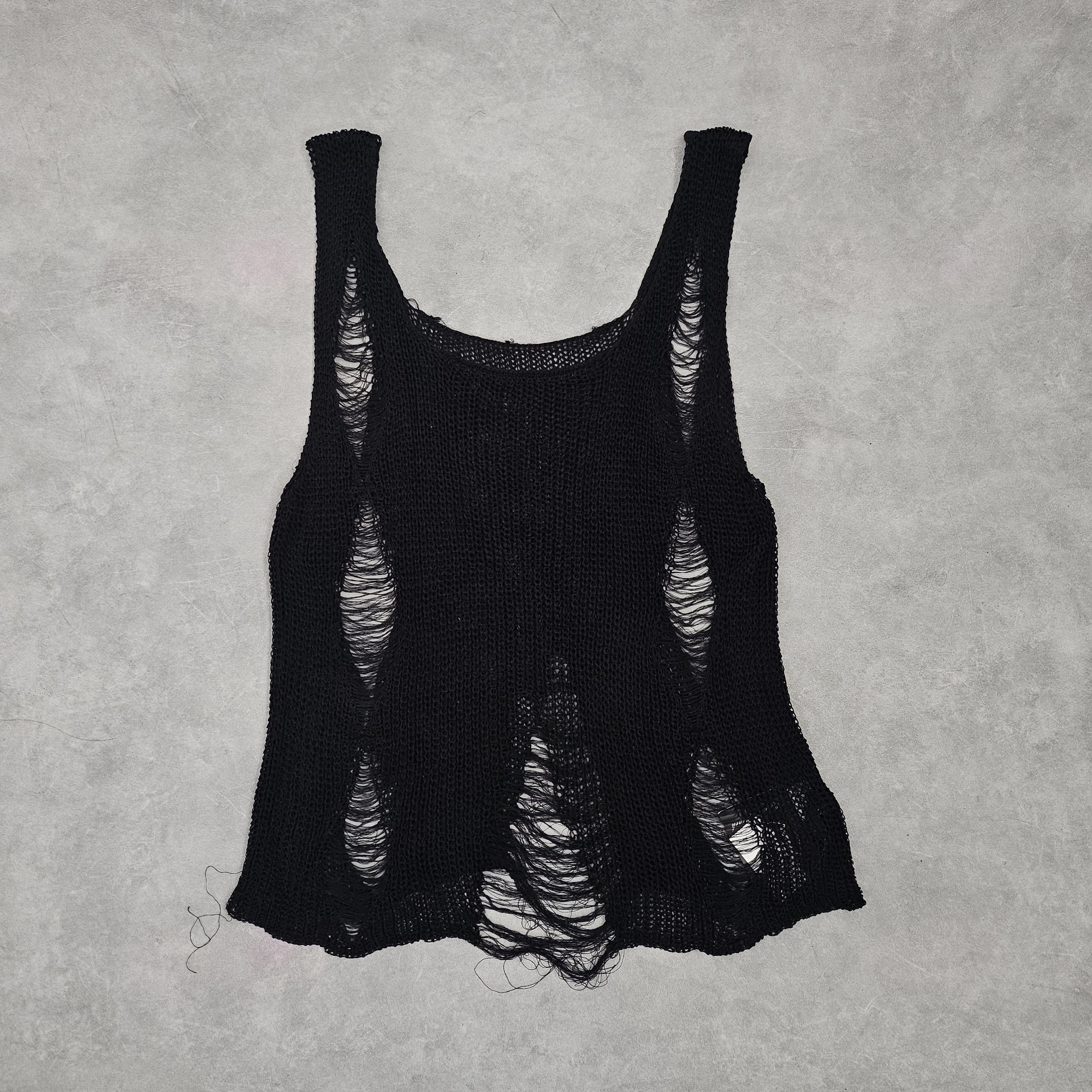 Japanese Brand Distressed mesh tank tops japaness brand Size US M / EU 48-50 / 2 - 1 Thumbnail