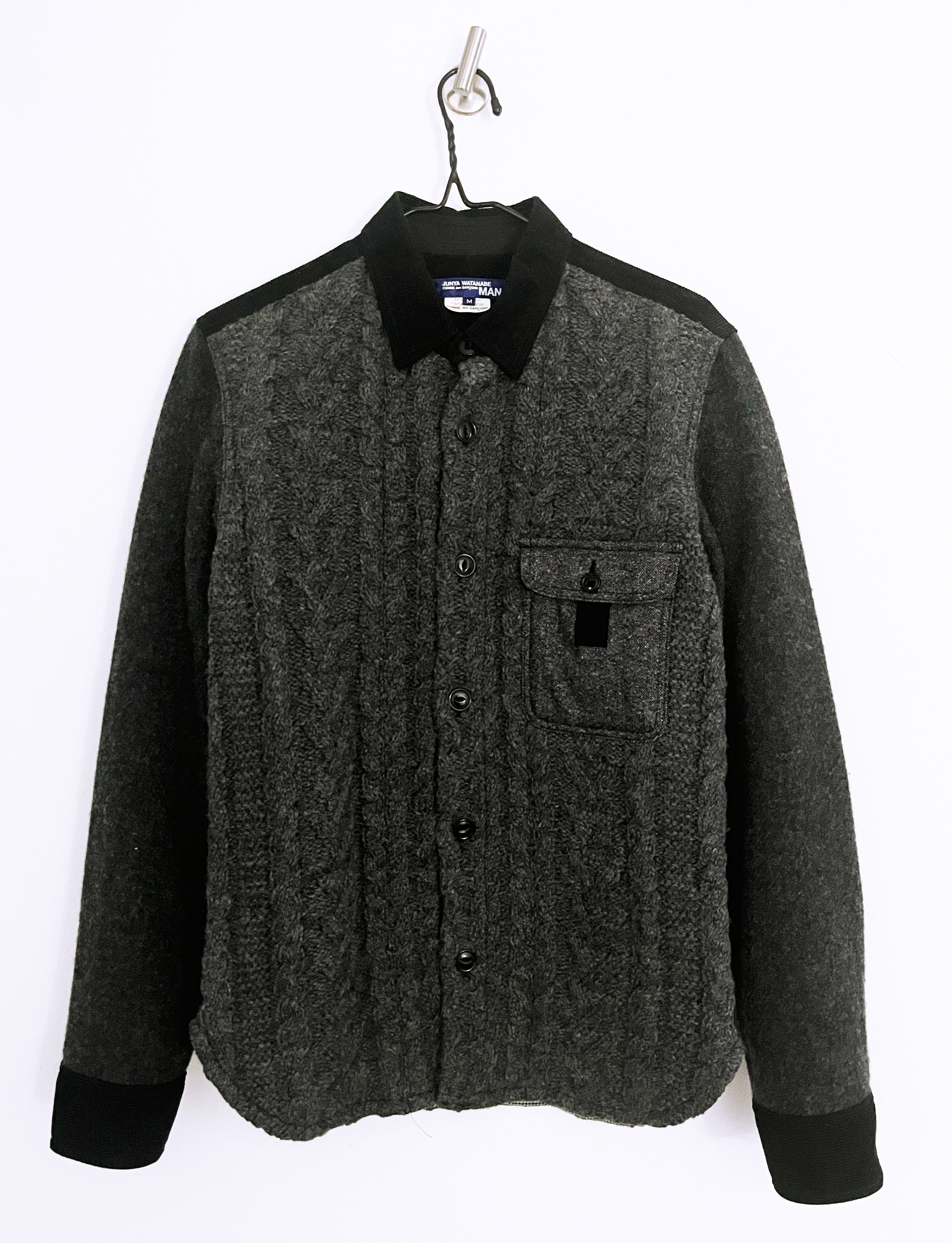 Comme des Garcons Junya Watanabe MAN - Padded wool shirt Size US M / EU 48-50 / 2 - 1 Thumbnail