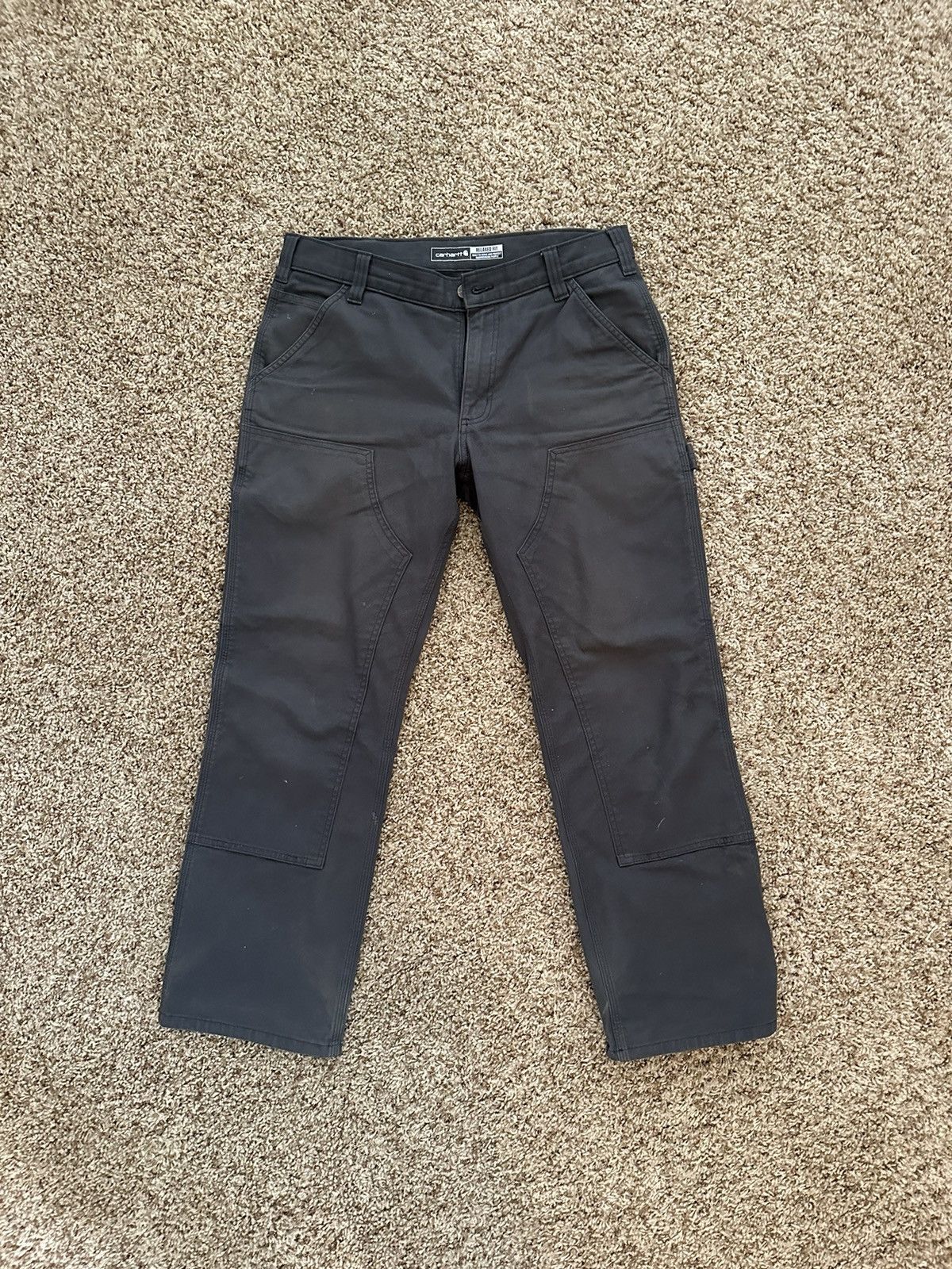 Carhartt × Vintage Grey Carhatt Pants Size US 33 - 1 Thumbnail