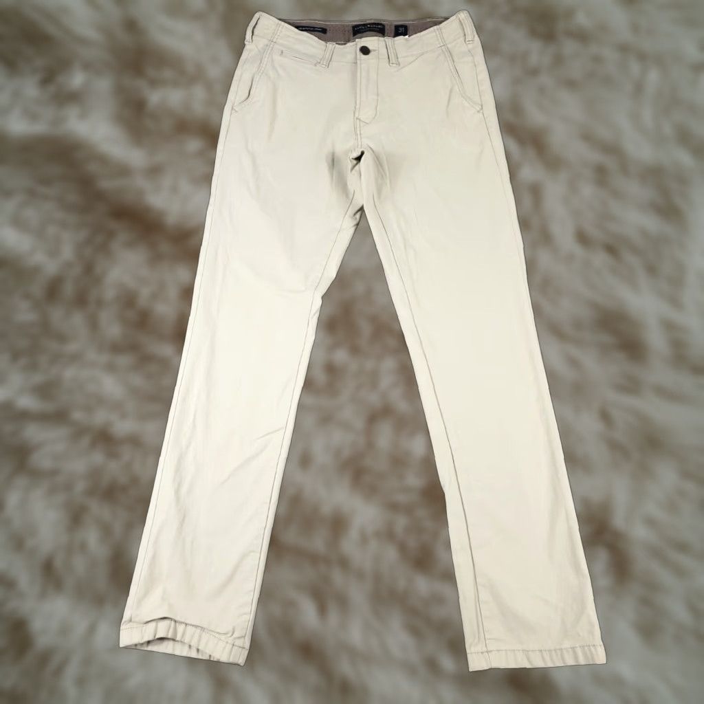 Lucky Brand Lucky Brand Chino Pants Mens 31x31 Beige Straight Regular Fit Trousers Size US 31 - 1 Thumbnail