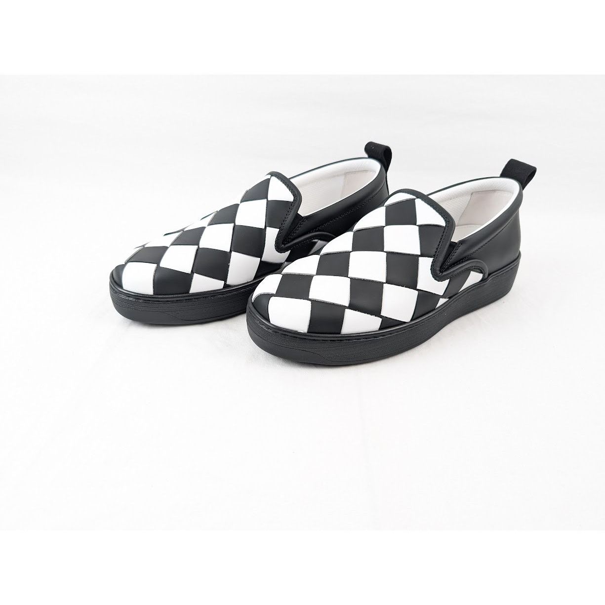Bottega Veneta o1rshd1 Bolt Calf Intrecciato Sneakers in Nero / Optic White Size US 7.5 / EU 40-41 - 16 Thumbnail