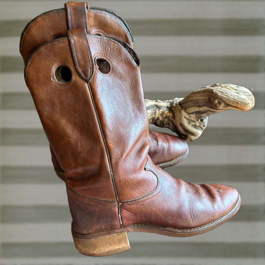 John Varvatos × Vintage John Varvantos USA Brown Leather 