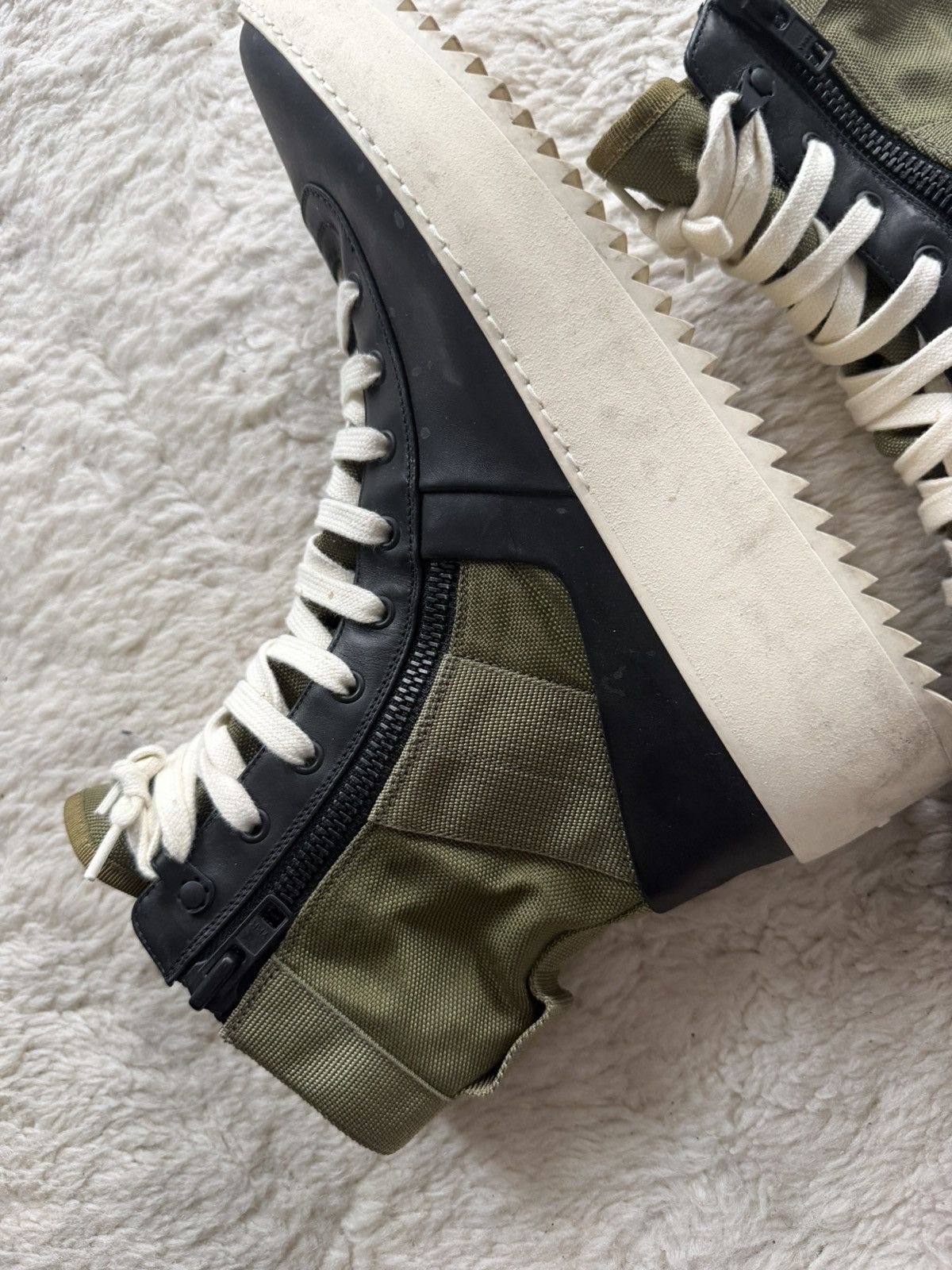 Fear of God Military Boots Green/ Black Size US 10.5 / EU 43-44 - 5 Thumbnail