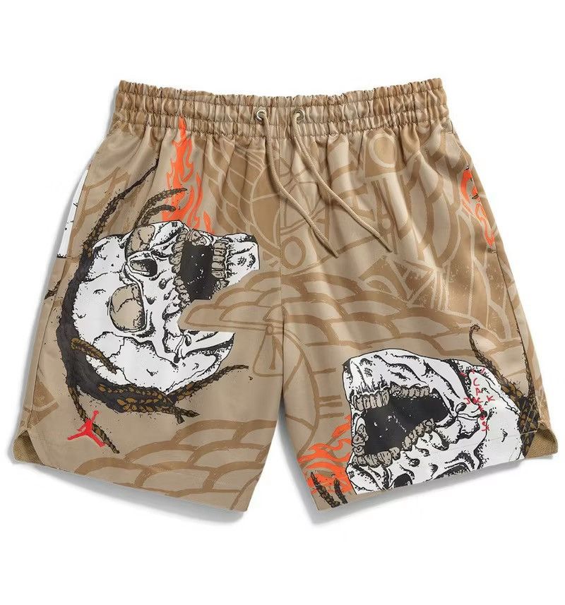 Jordan Brand × Travis Scott Travis Scott Cactus Jack x Jordan Pool Short Khaki Size US 34 / EU 50 - 1 Thumbnail