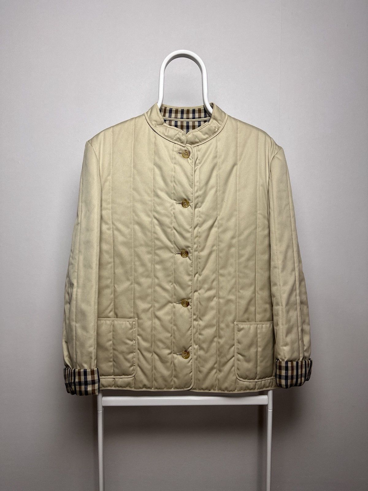 Aquascutum Aquascutum Showerproof Padded Quilted Jacket House Check Size XL / US 12-14 / IT 48-50 - 1 Thumbnail