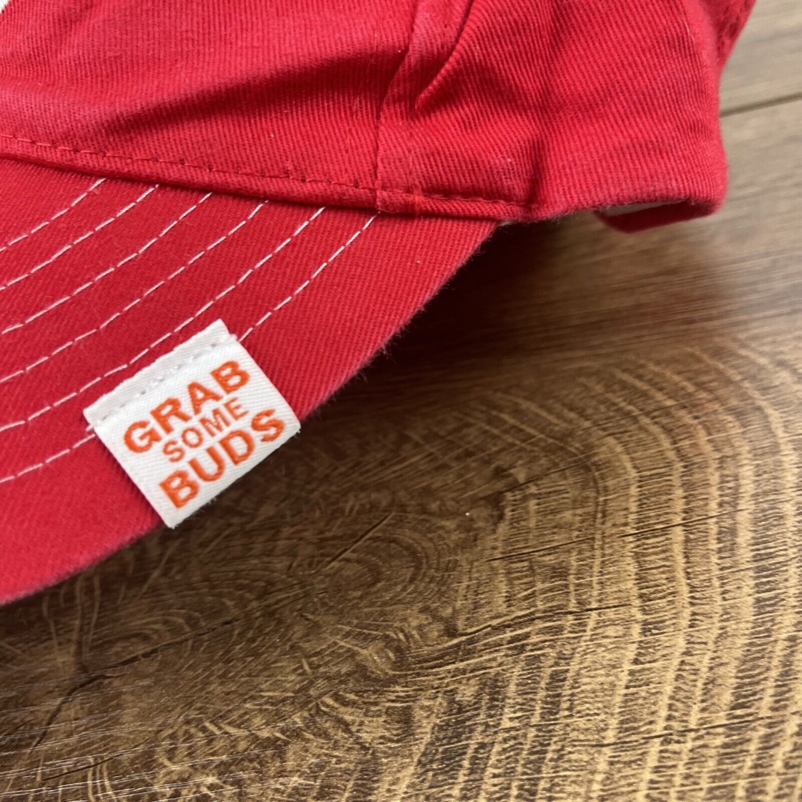 Budweiser Budweiser Hat Buds Hat Red Hat Adjustable Hat Red Adult Hat Size ONE SIZE - 9 Thumbnail