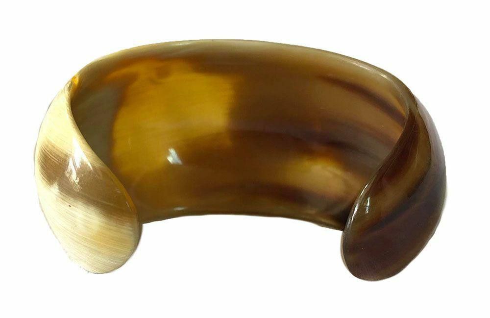 Designer New Textured Cow Horn Bracelet. Size ONE SIZE - 4 Thumbnail