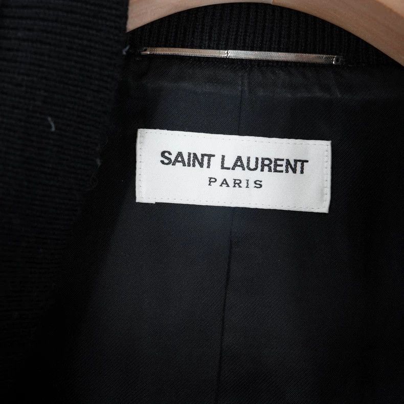 Saint Laurent Paris Saint Laurent Paris Saint Laurent Black Wool Baseball Jack Size US M / EU 48-50 / 2 - 3 Thumbnail