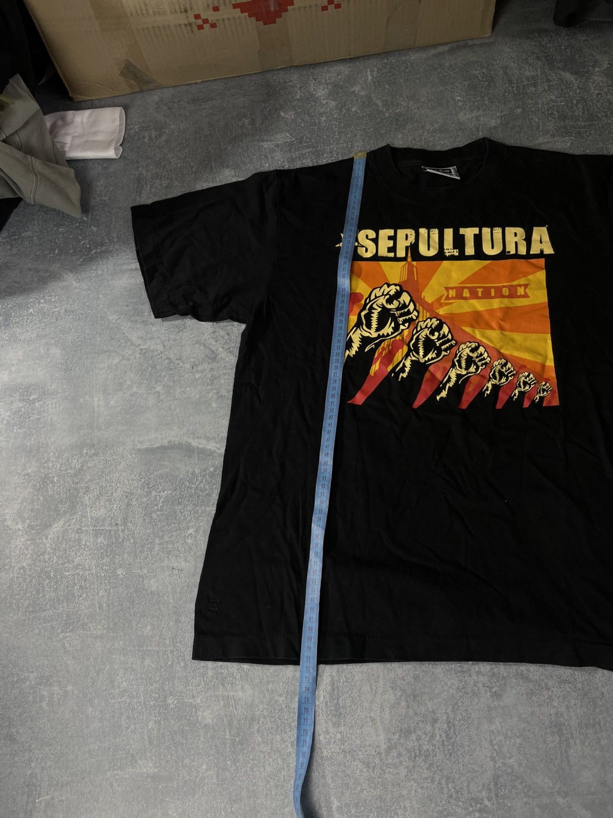Band Tees Vintage The Rox Sepultura nation big lgoo tee t-shirt Size US L / EU 52-54 / 3 - 6 Thumbnail
